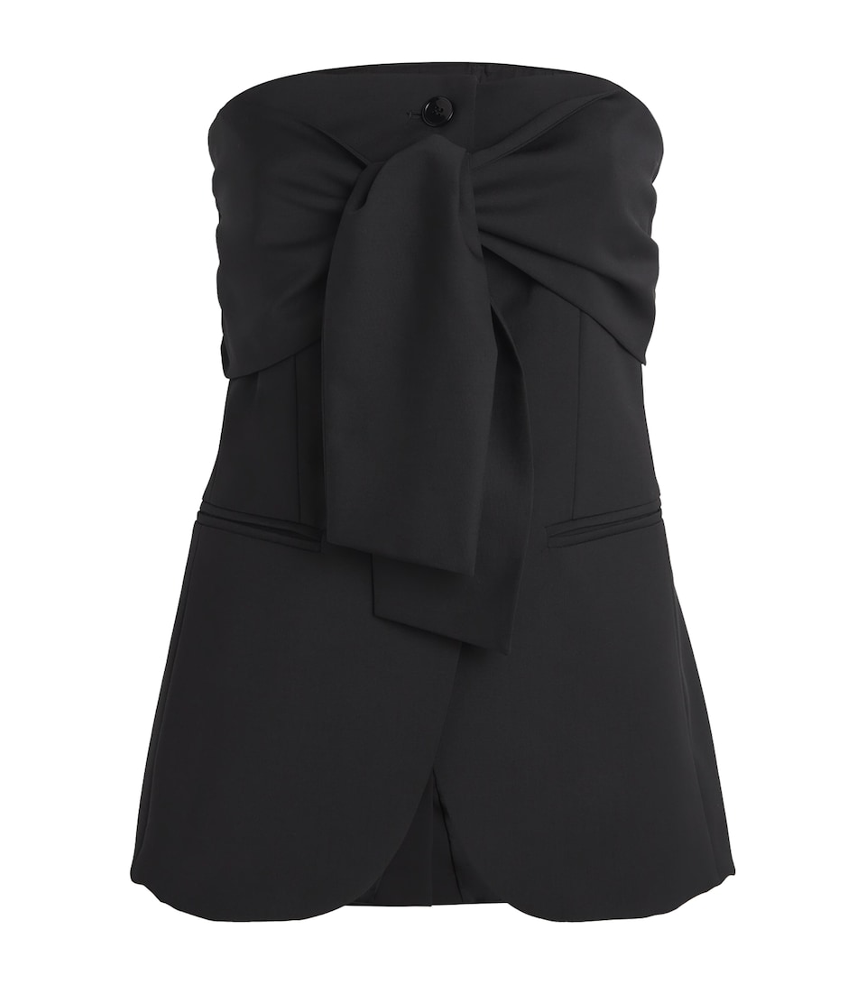 Virgin Wool Strapless Waistcoat
