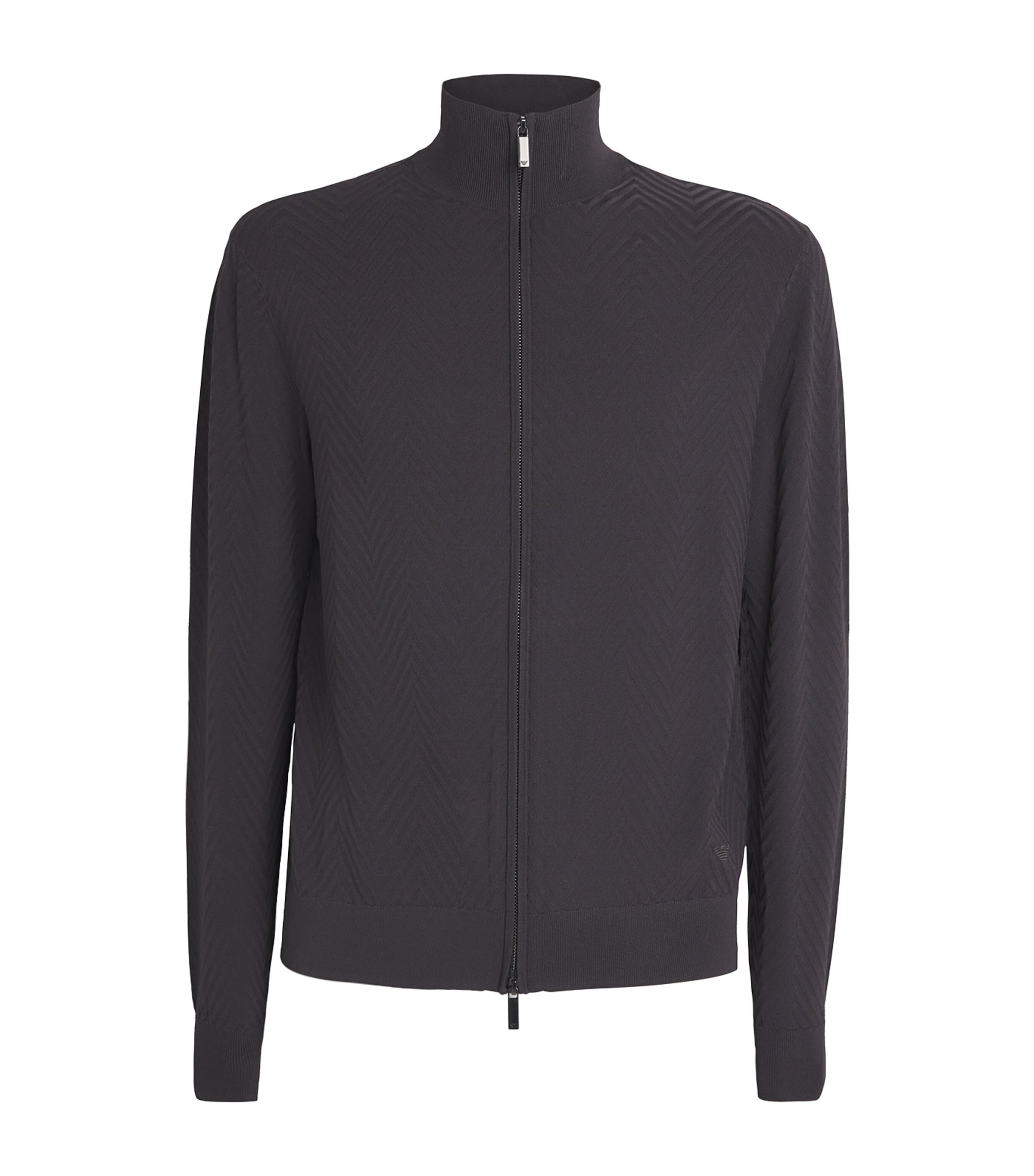 Icon Chevron Zip Cardigan