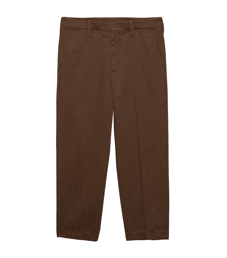 Cotton Slim Fit Trousers