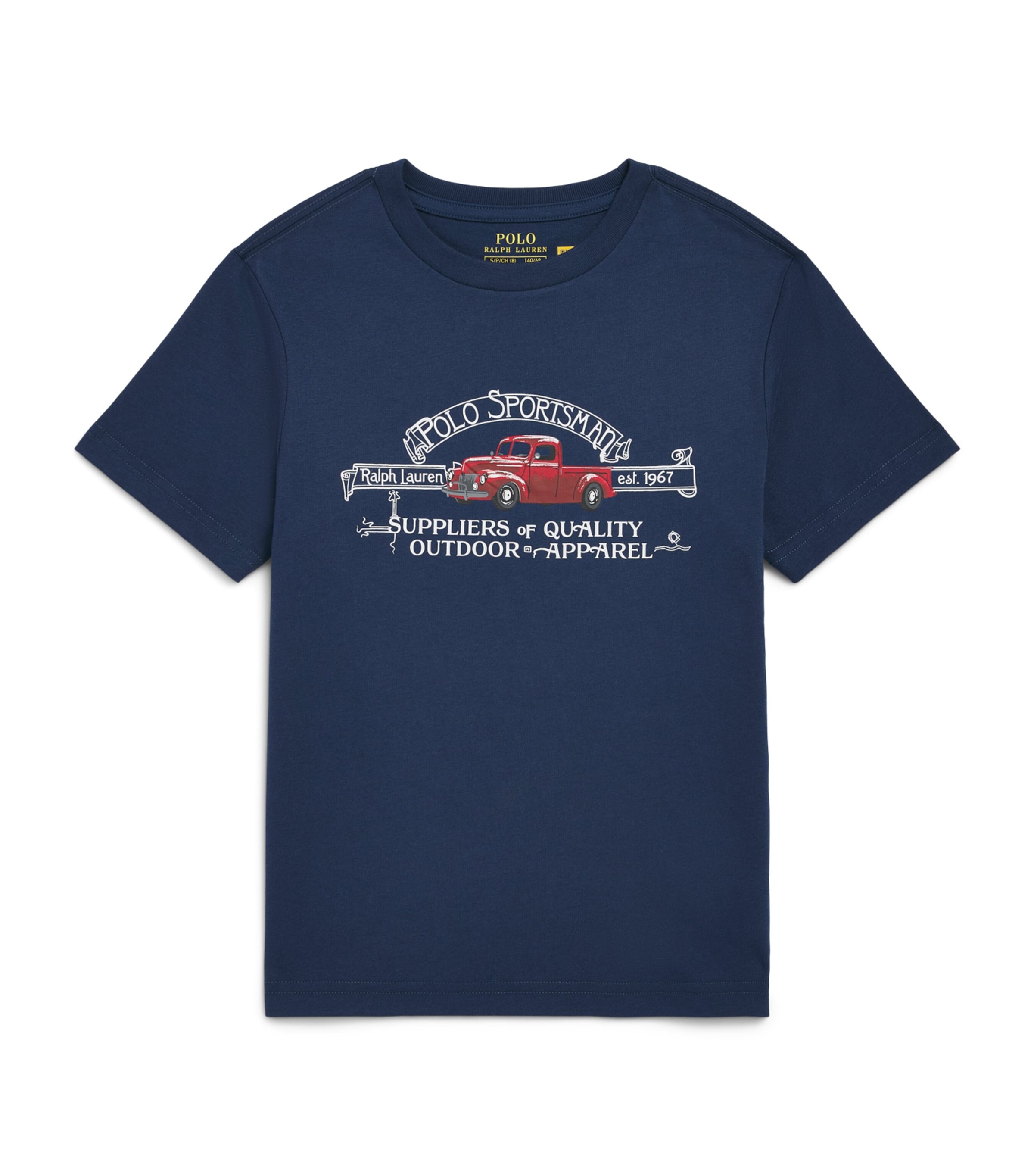 Ralph Lauren Kids Cotton Polo Sportsman T-Shirt (7-14 Years) Rustic Navy