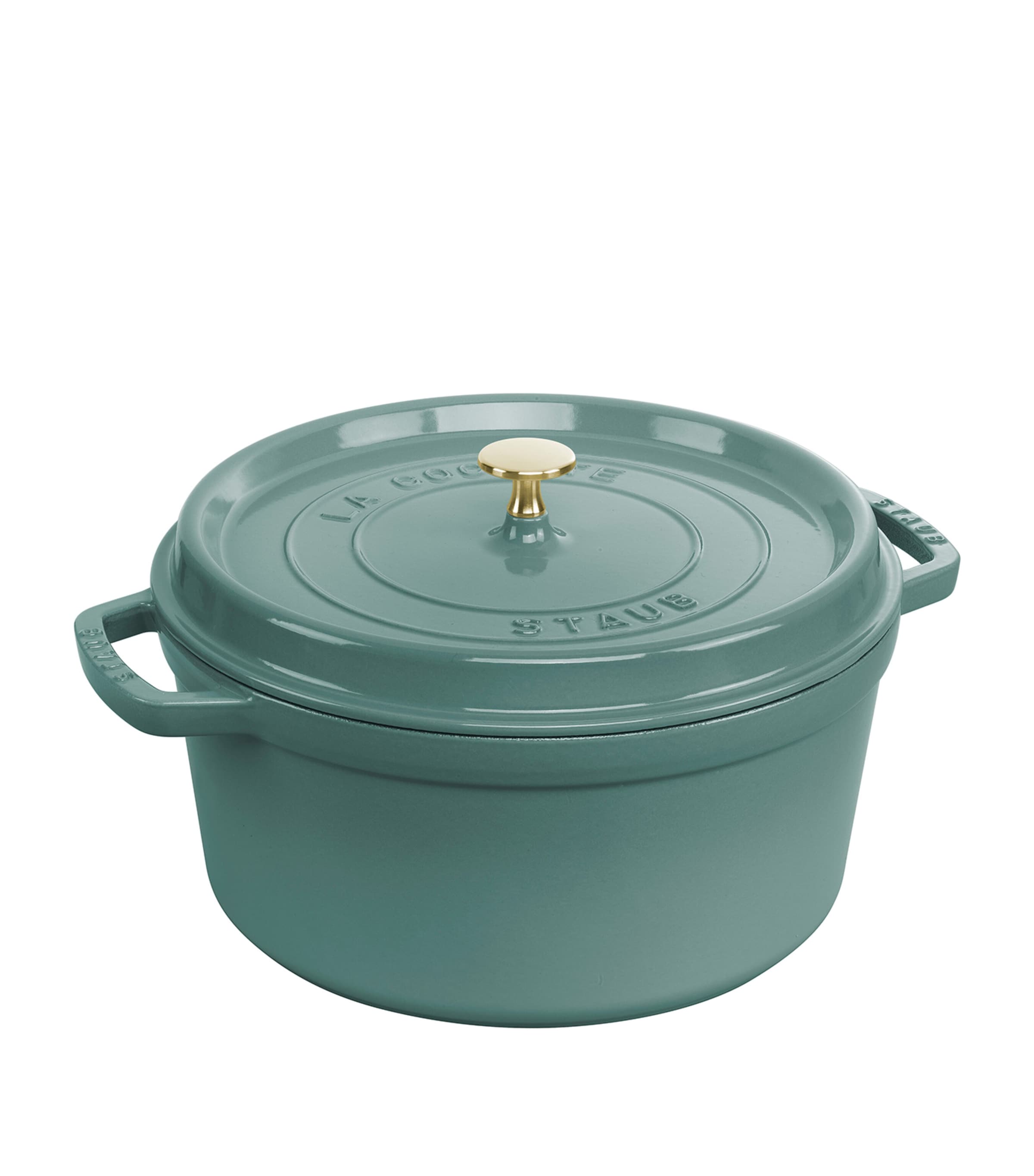 Staub Round Cocotte (28cm) Eucalyptus