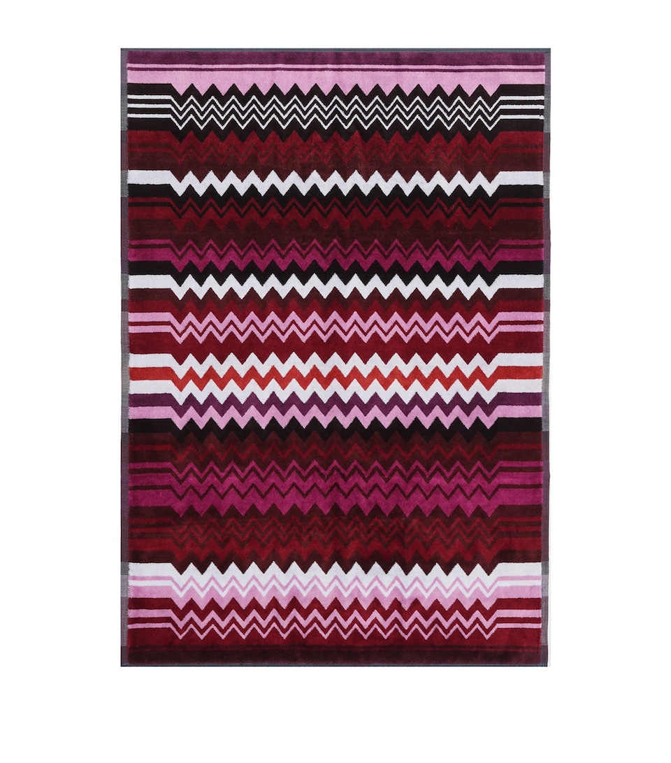 Missoni Home Giacomo Bath Mat (90cm x 60cm) Bordeaux