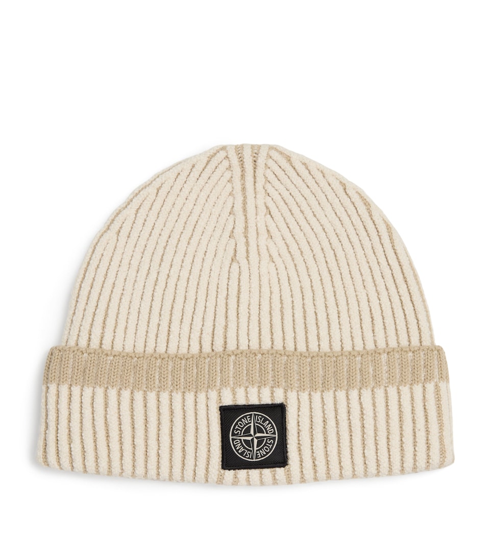 Wool-Blend Compass Beanie