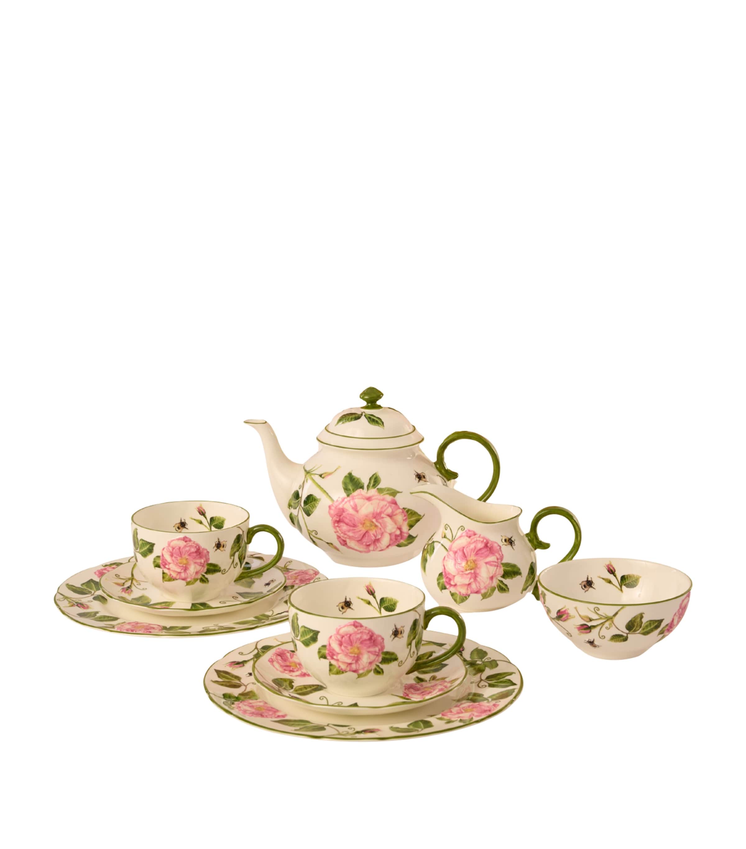 Halcyon Days Bone China The King’s Rose Tea Set