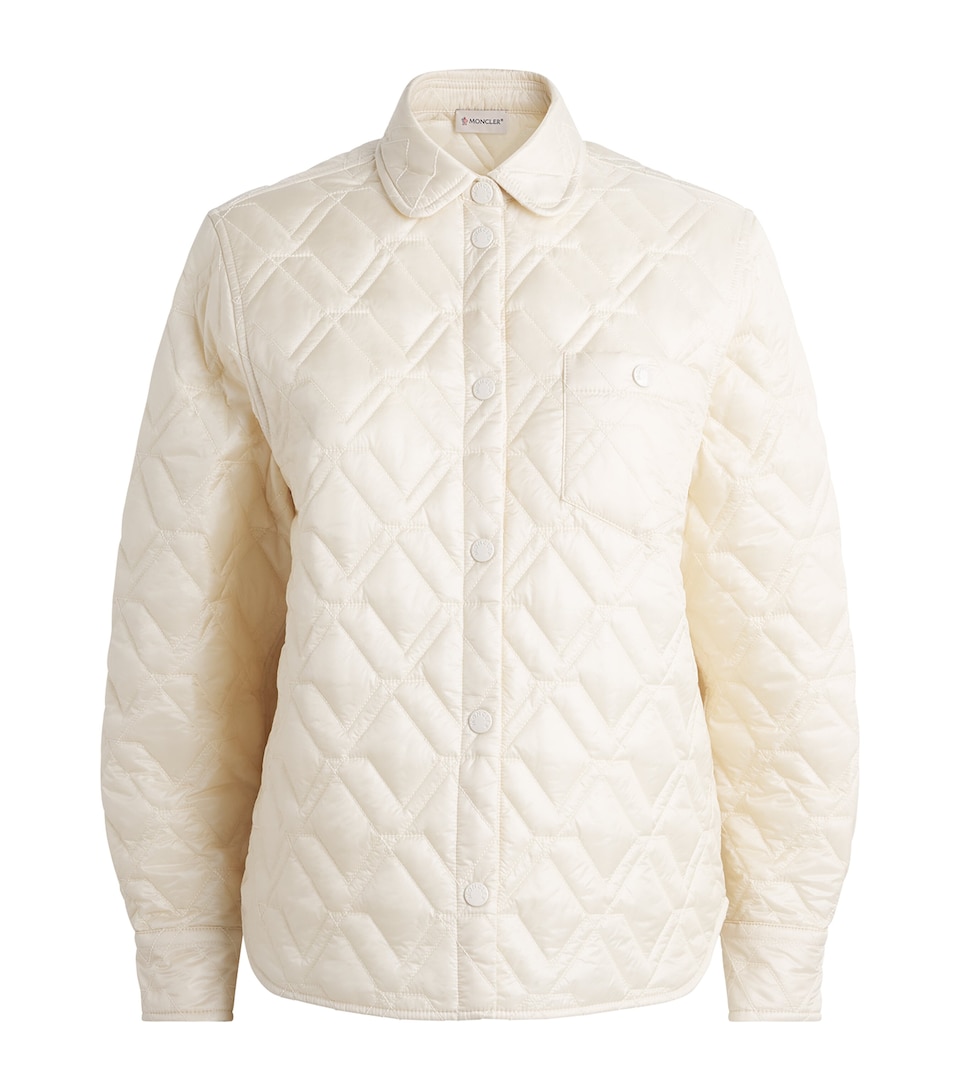 Moncler Womens Diamond-Quilted Overshirt