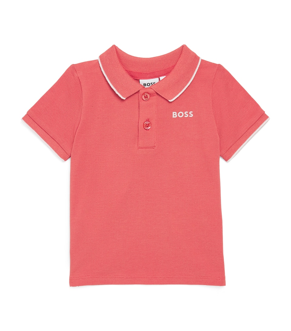 BOSS Kidswear Cotton Logo Polo Shirt (3 Months-3 Years)