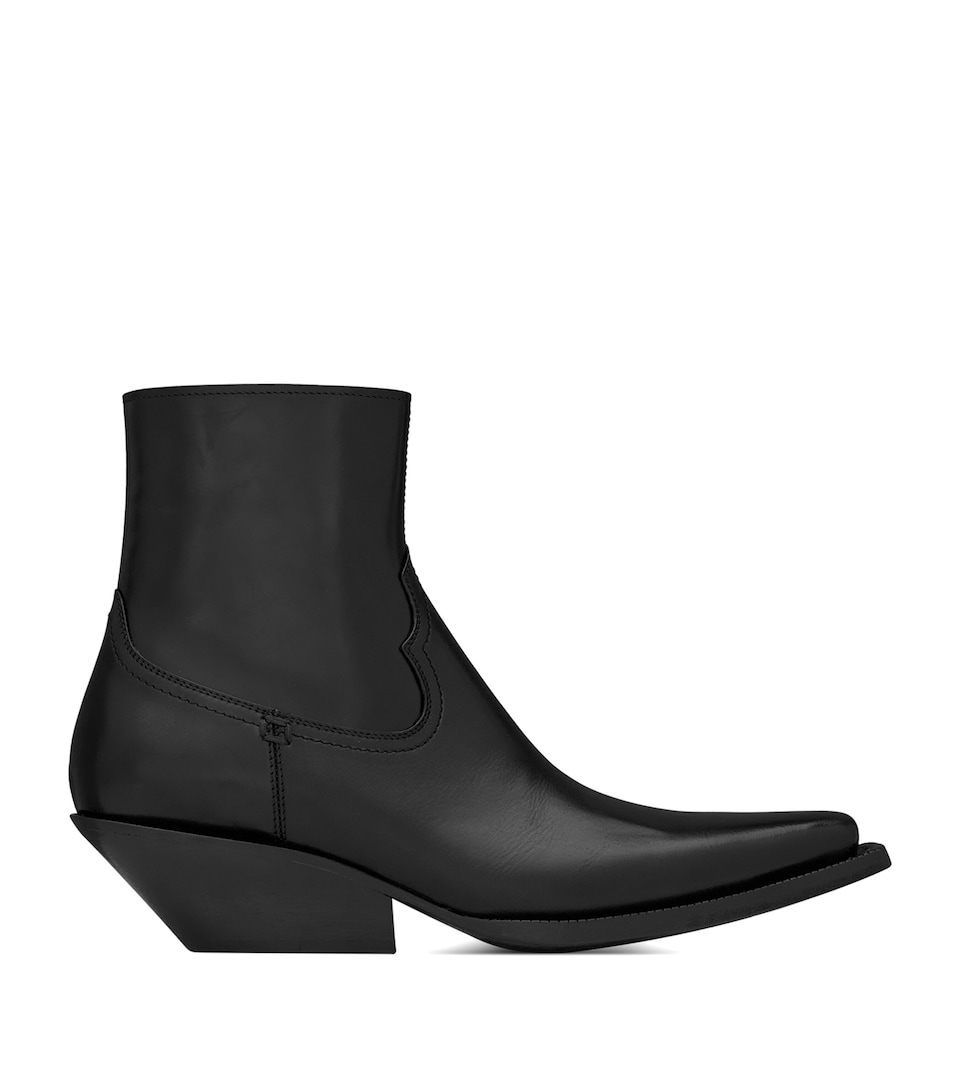 Saint Laurent Leather Dylan Ankle Boots 55