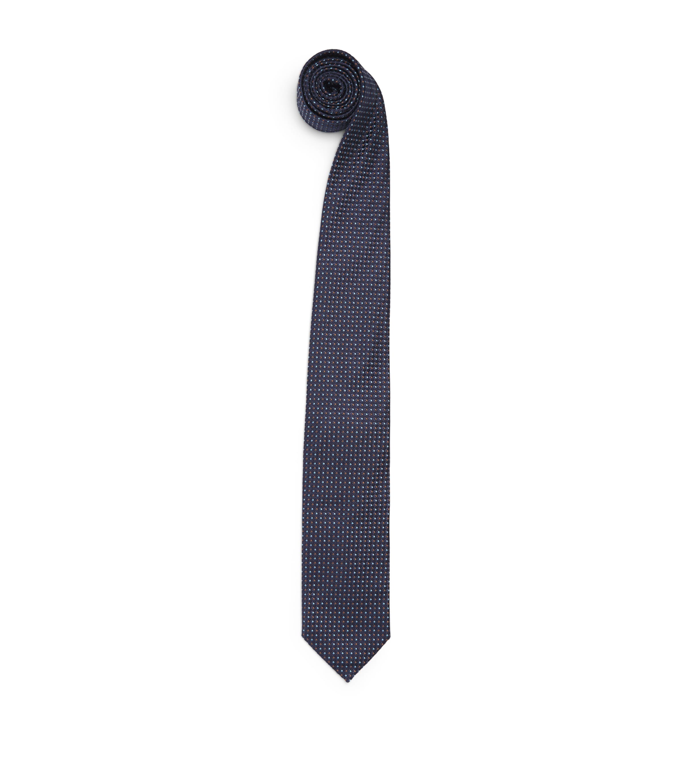 Eton Silk Multi Dot Tie Navy Blue
