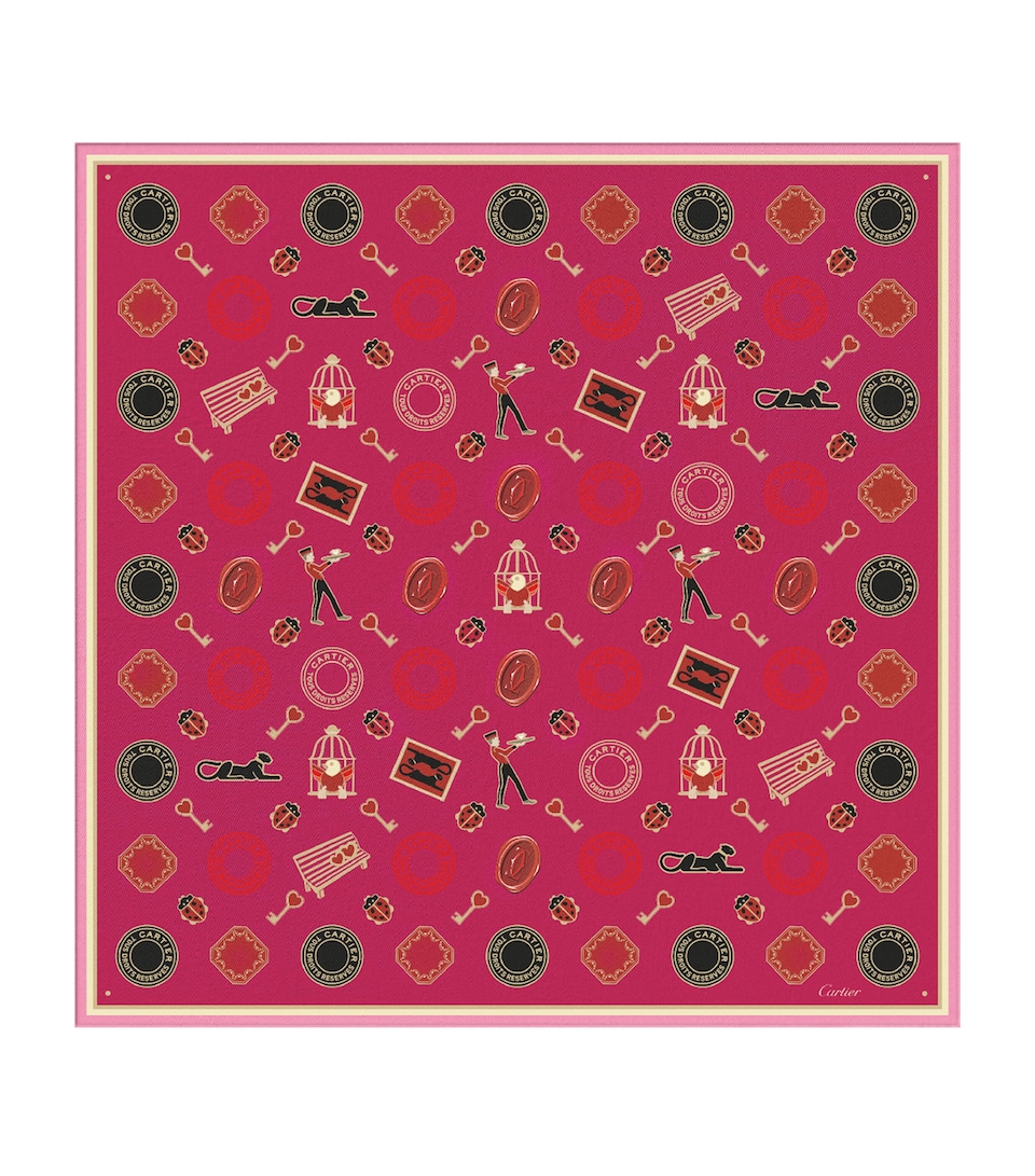 Silk Diabolo de Cartier Scarf