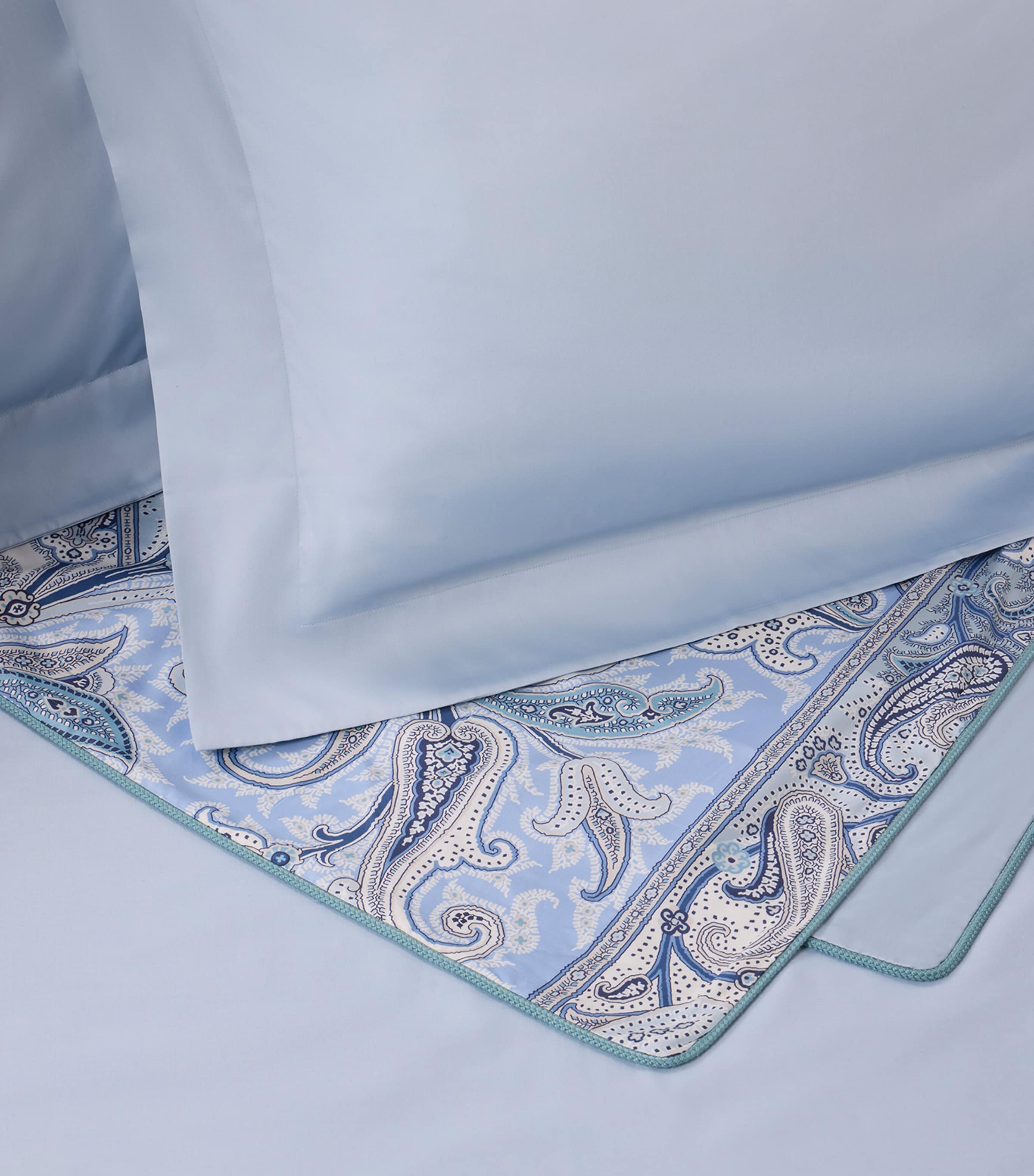 Etro Paisley Yaara Super King Duvet Cover Set (260cm x 220cm) Print Pale Blue Base