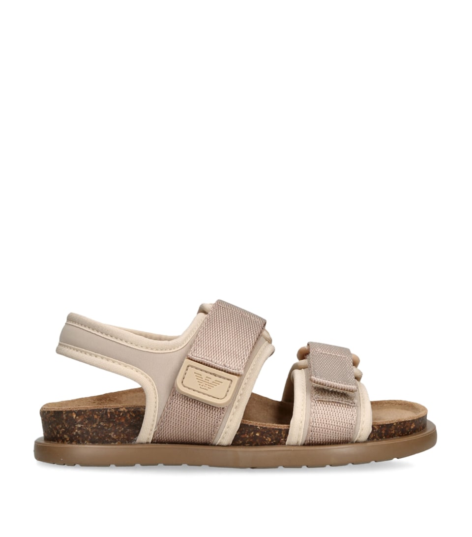 Logo Strap Velcro Sandals