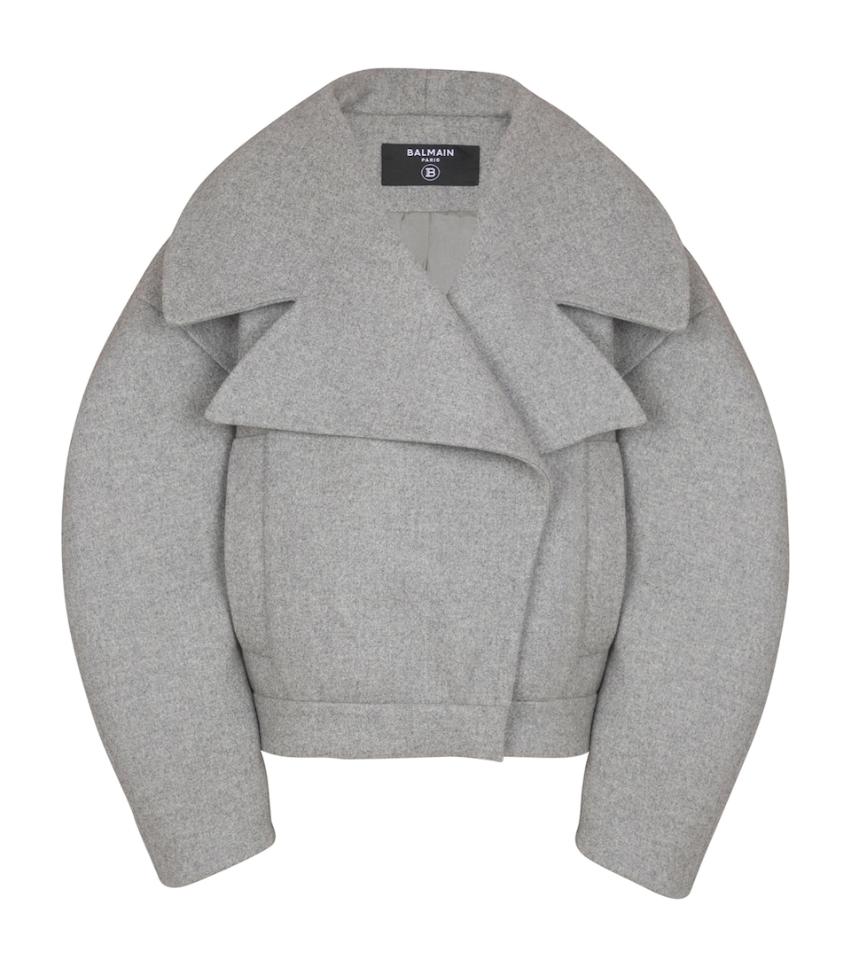 Wool-Cashmere Oversized Pea Coat