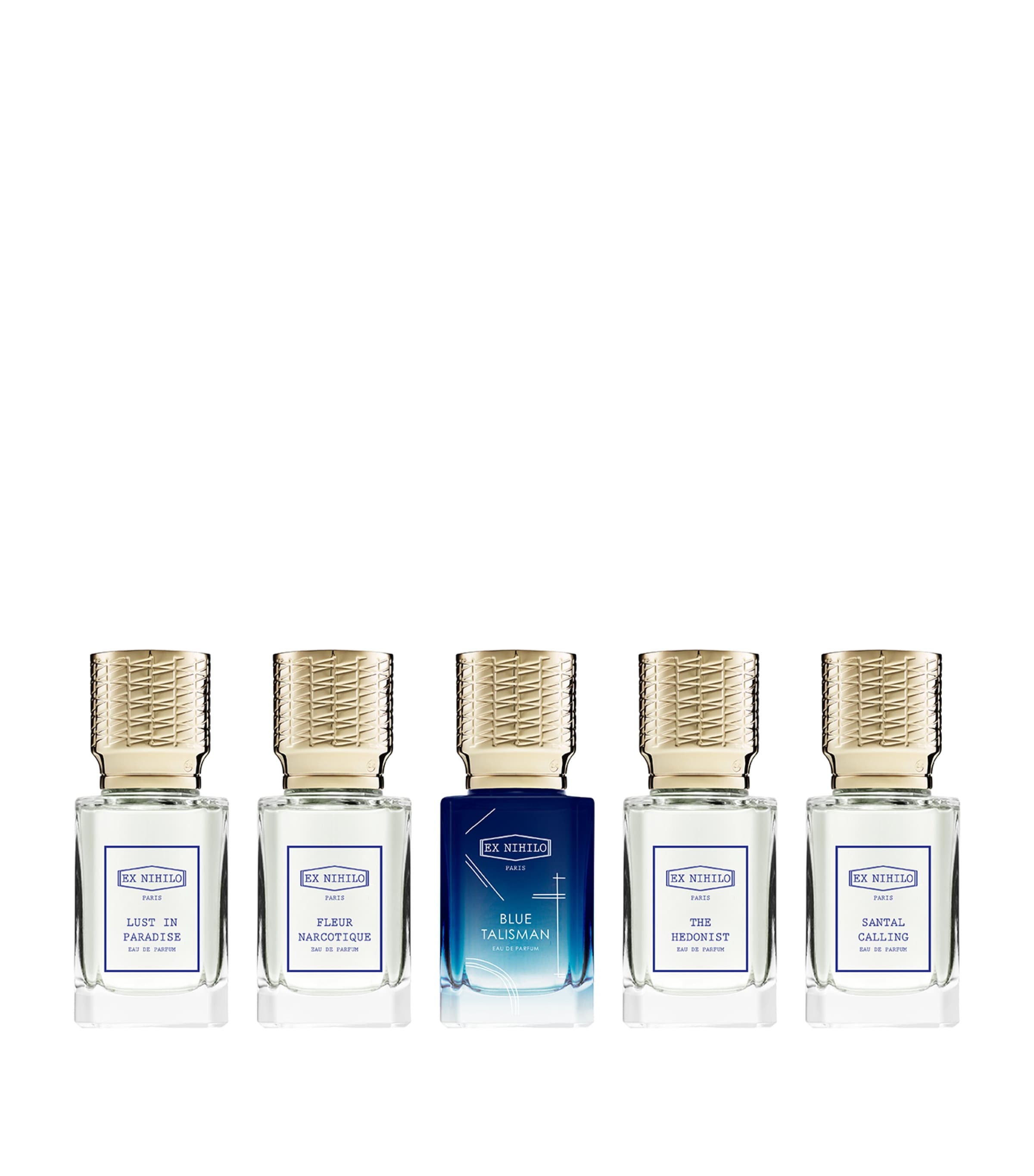 Ex Nihilo Selection Iconique Miniatures Fragrance Gift Set (5 x 10ml) White Blue Gold