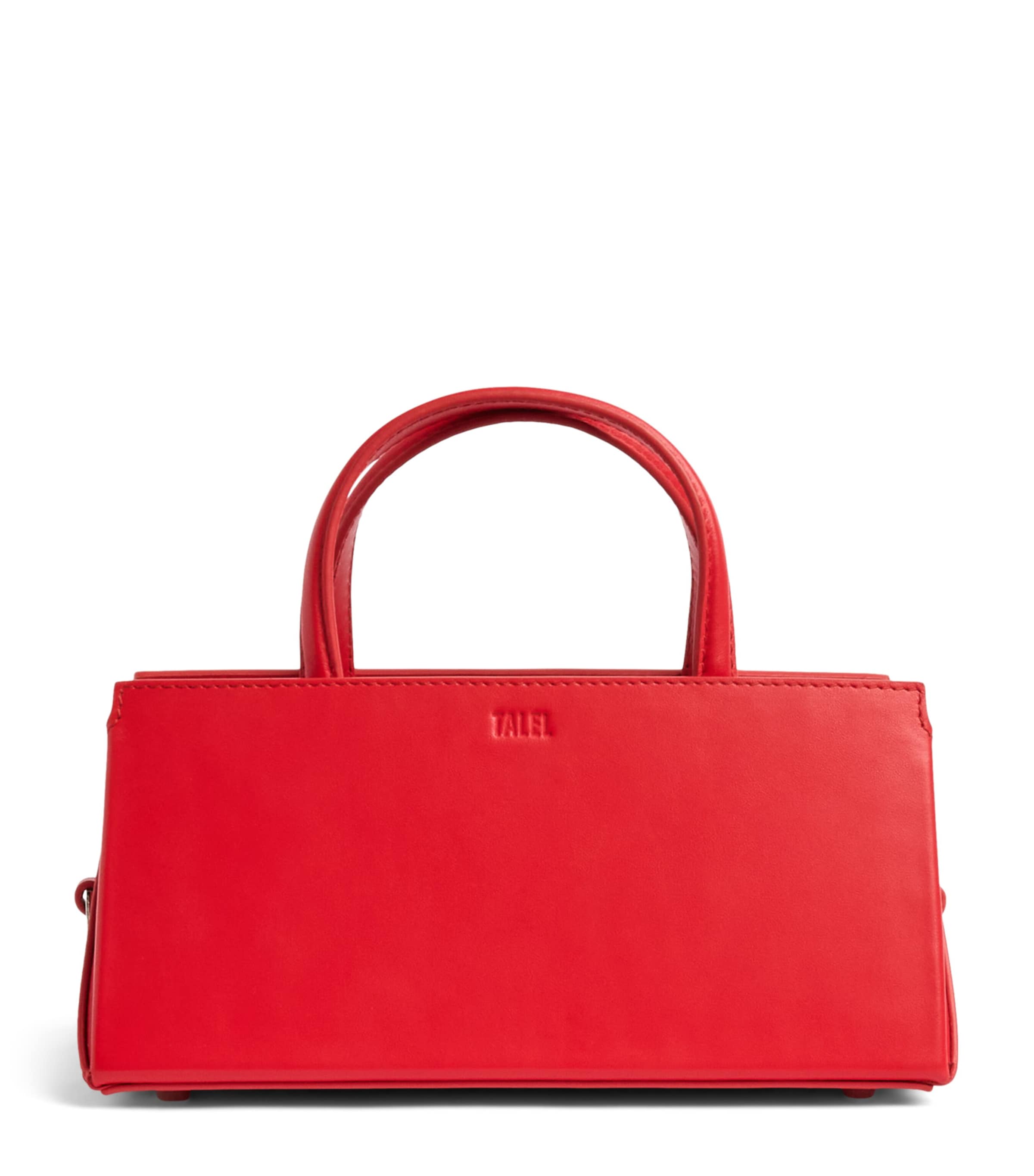 Talel Paris Leather V2 Baguette Bag Red