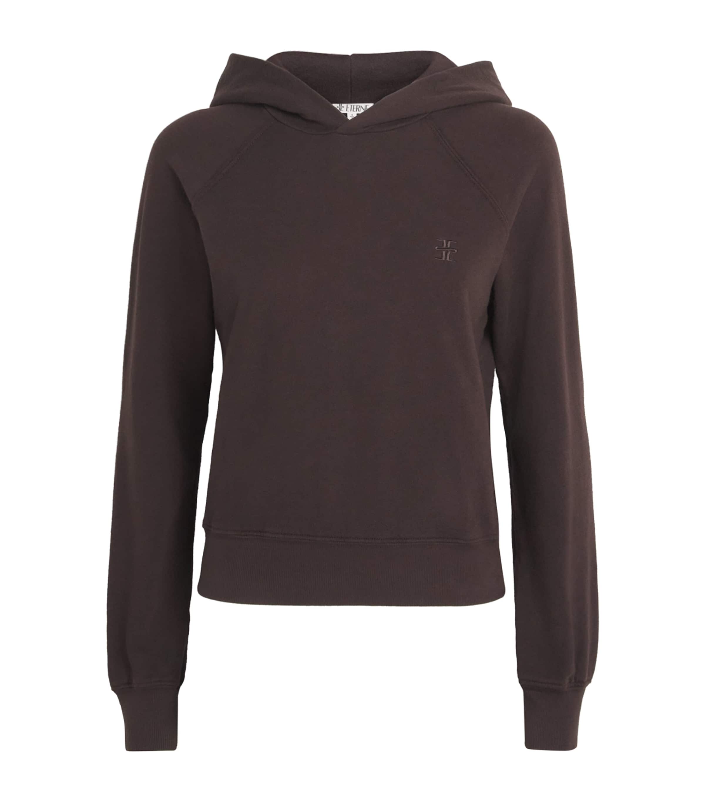 Cotton French Terry Shrunken Hoodie