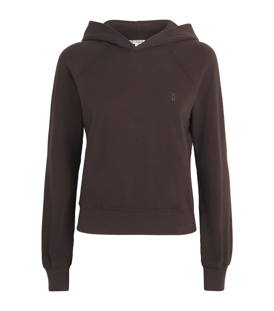 Cotton French Terry Shrunken Hoodie