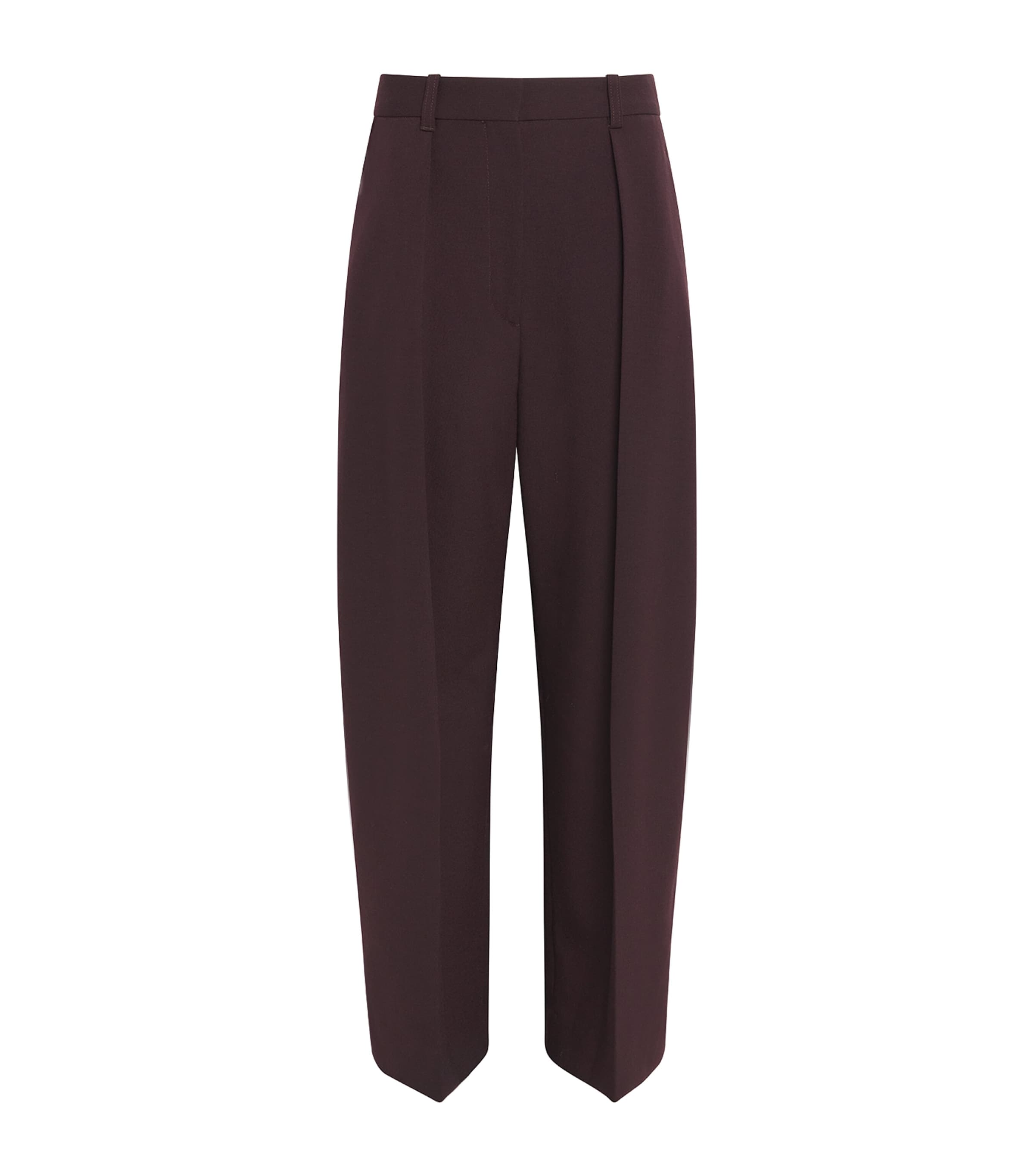 Pleated Wide-Leg Trousers
