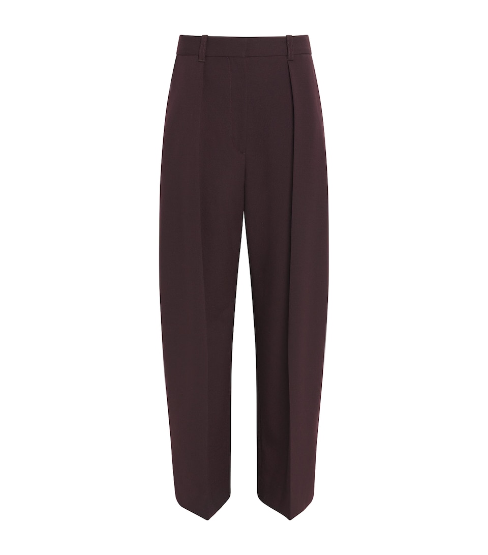 Pleated Wide-Leg Trousers