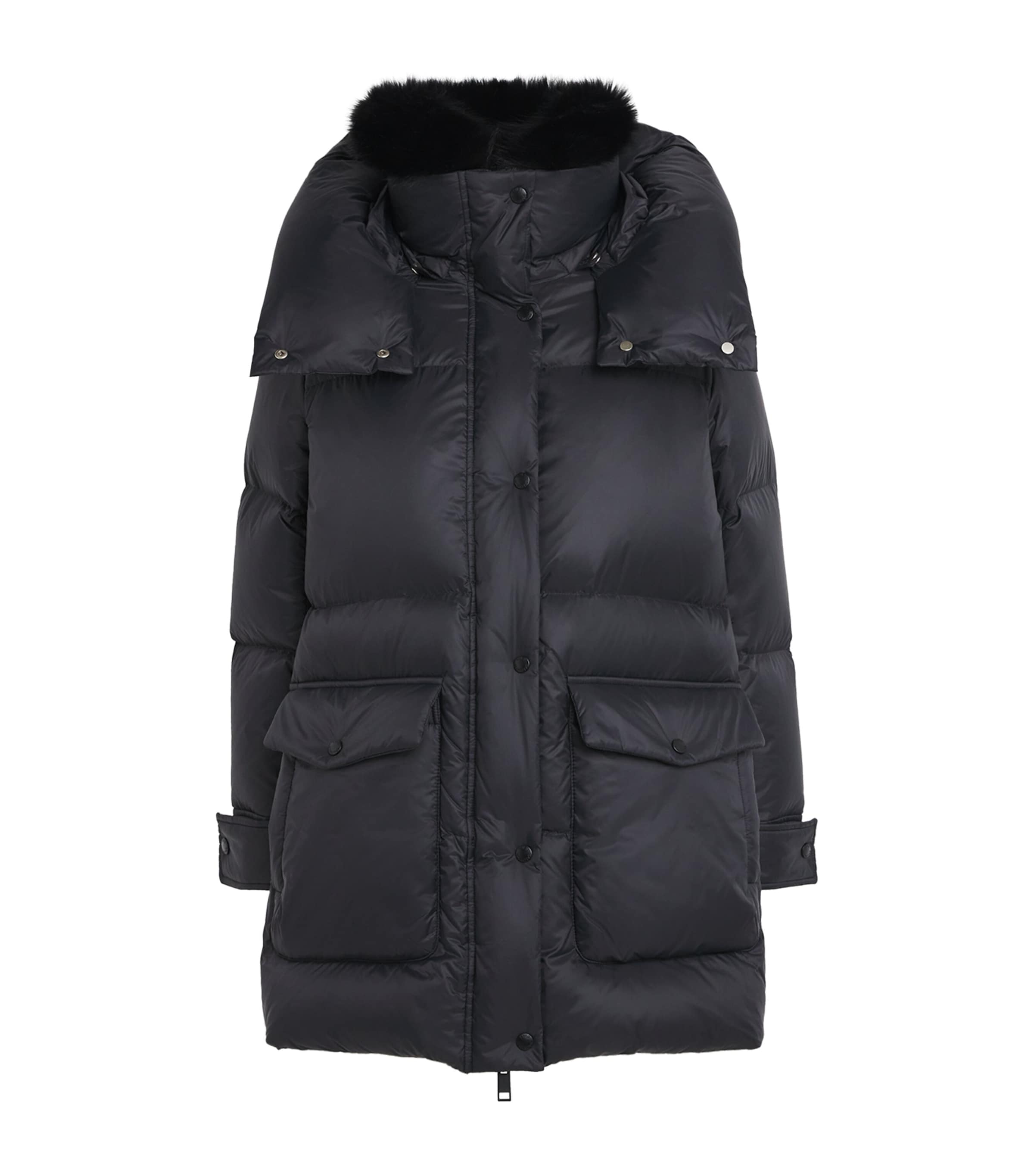 Down Fur-Trim Adaptable Parka Coat