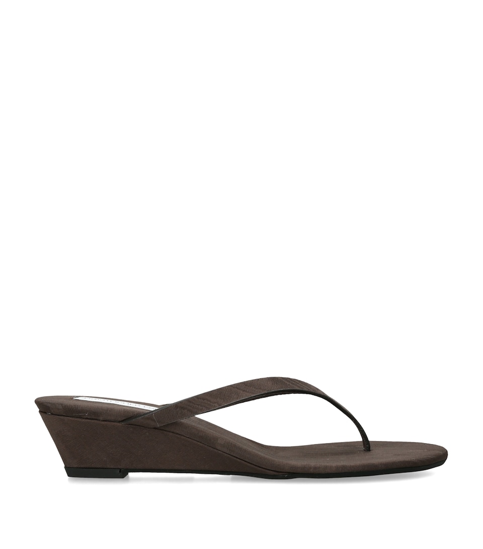Christopher Esber Scala Wedge Sandals 45 Dark Brown