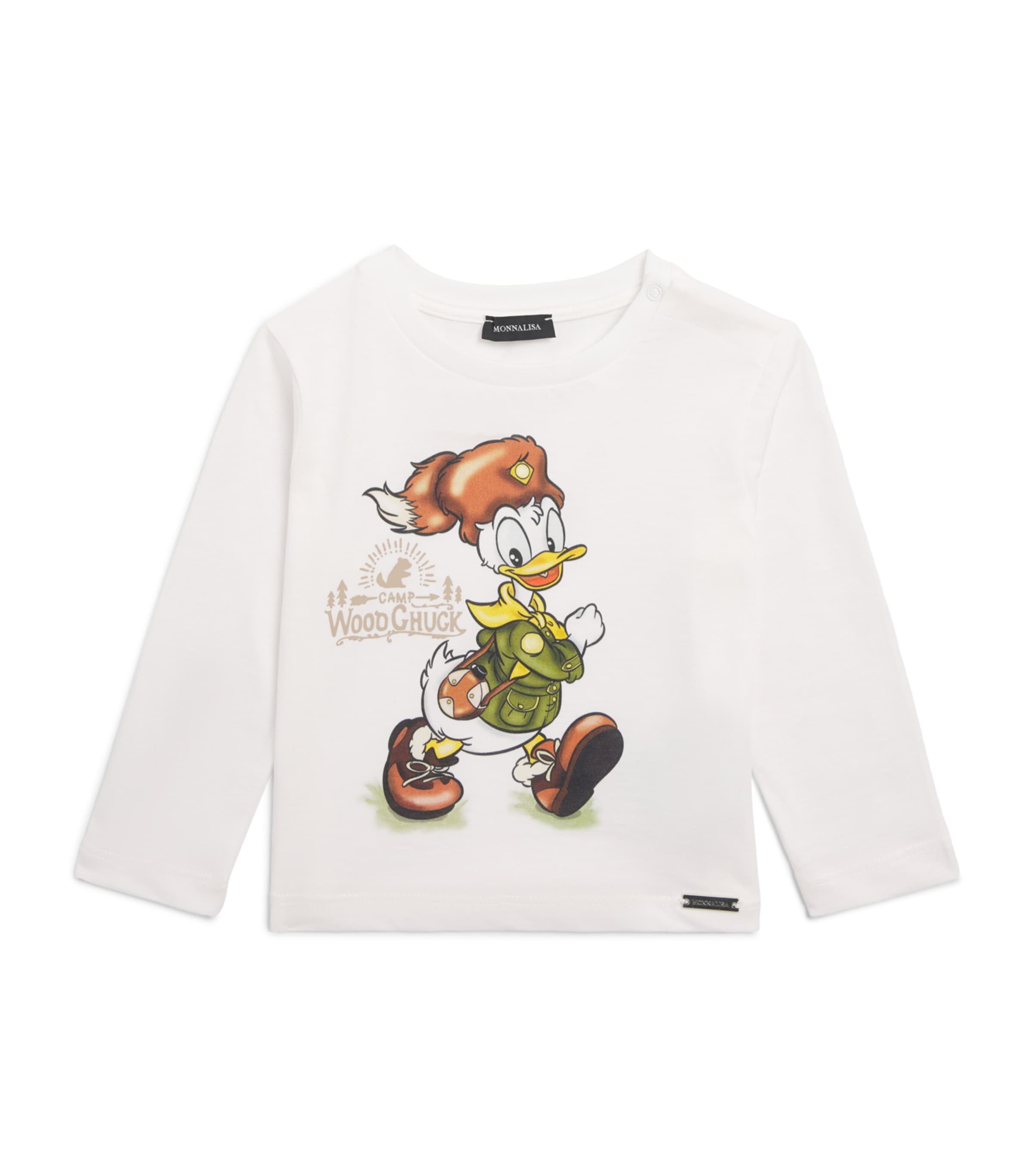 Monnalisa x Disney Camp Woodchuck T-shirt (6 Months - 6 Years) Panna