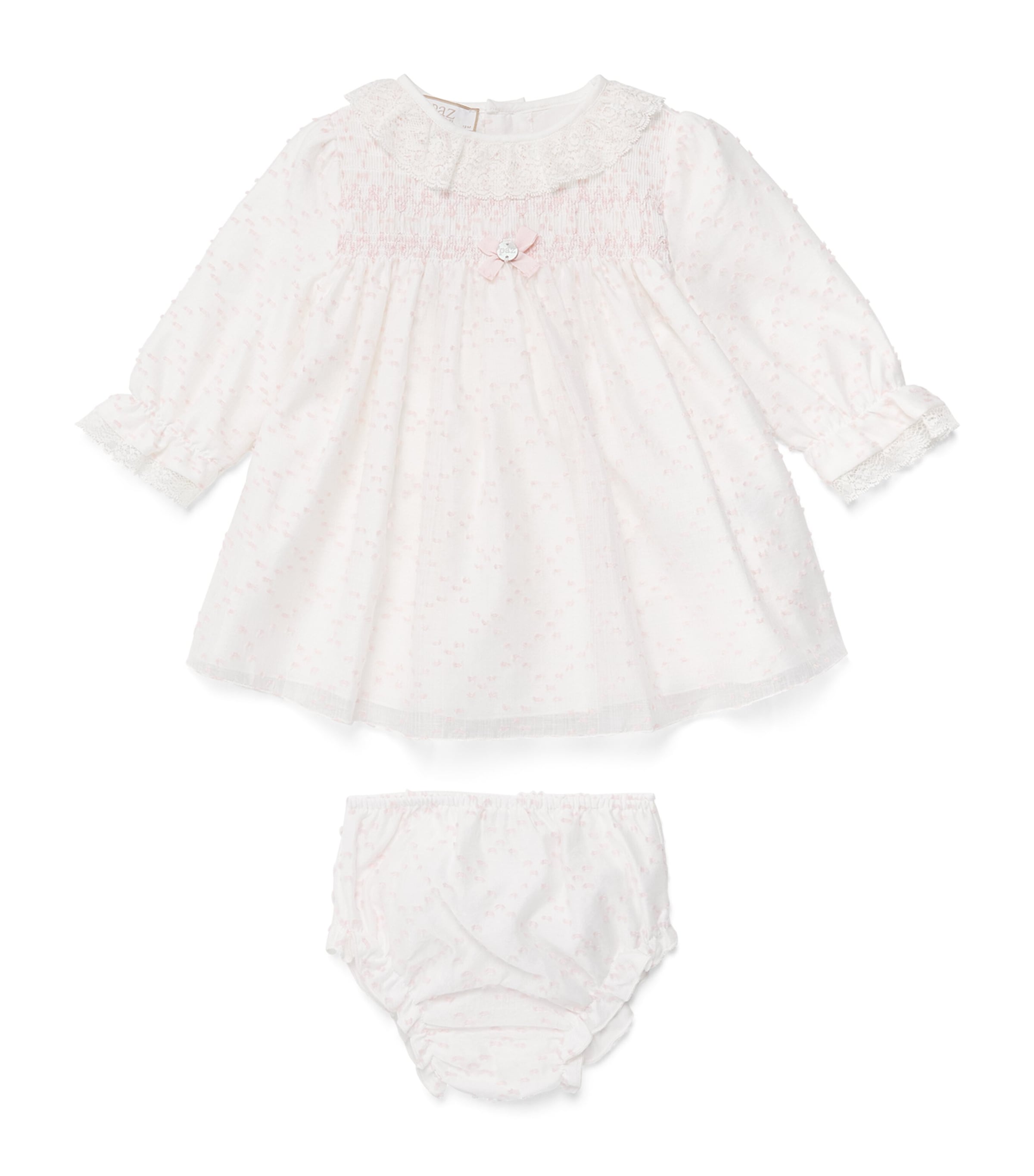 Paz Rodriguez Dress and Bloomers Set (1-24 Months) Powder Pink