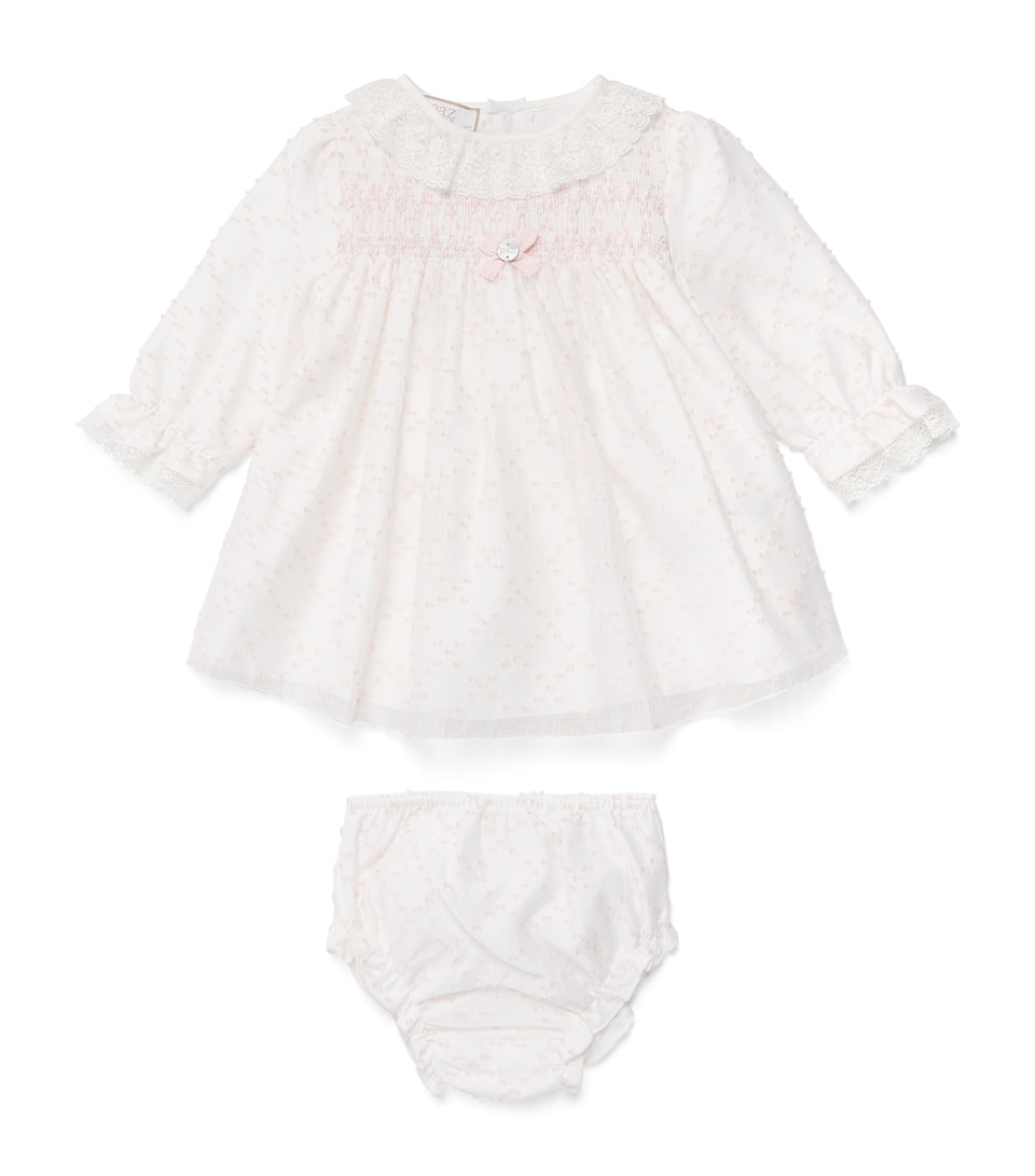 Paz Rodriguez Dress and Bloomers Set (1-24 Months) Powder Pink