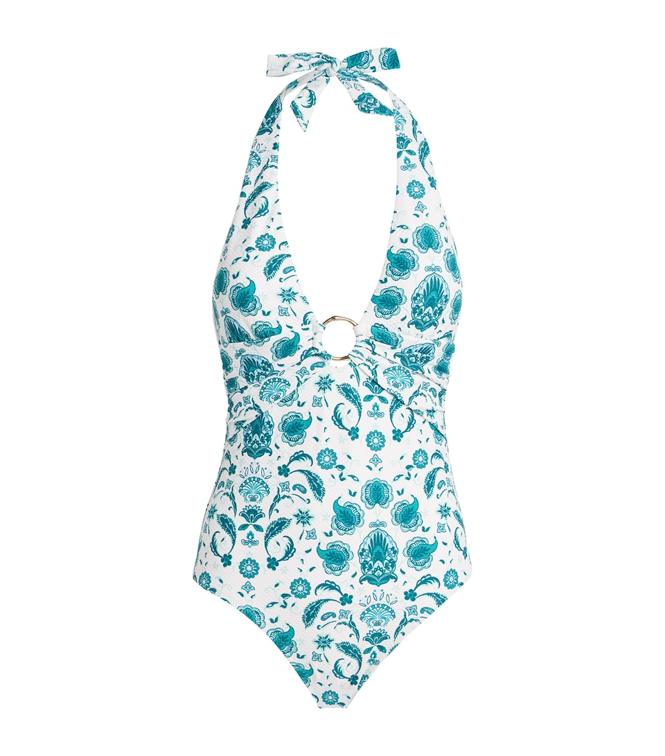 Halterneck Floral Kos Swimsuit