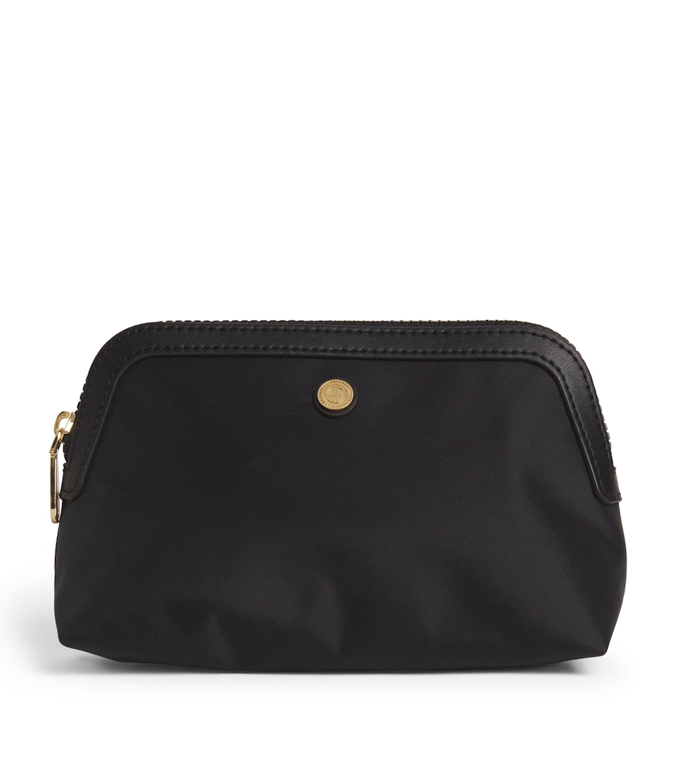Harrods Small Nylon Wash Bag Black