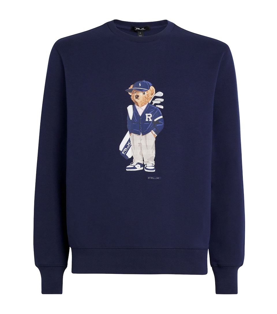 Cotton-Blend Performance Polo Bear Sweatshirt