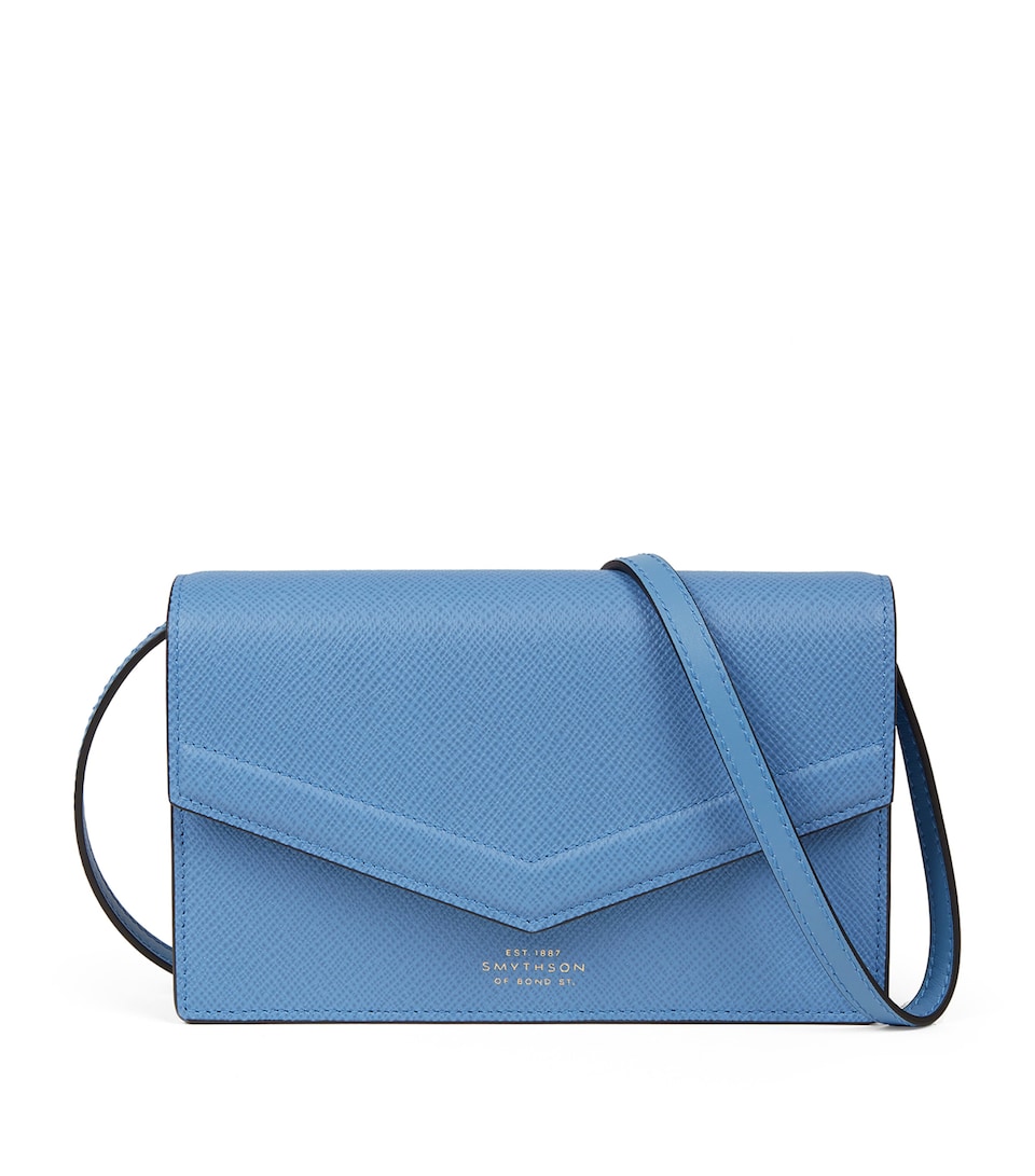 Panama Leather Envelope Cross-Body Bag