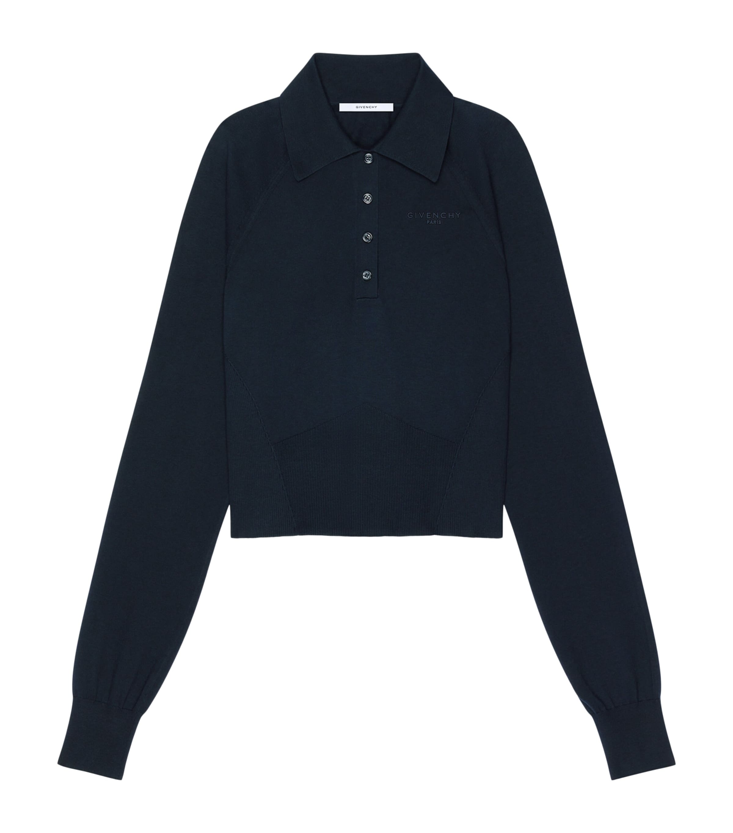 Givenchy Womens Cotton-Silk Polo Sweater