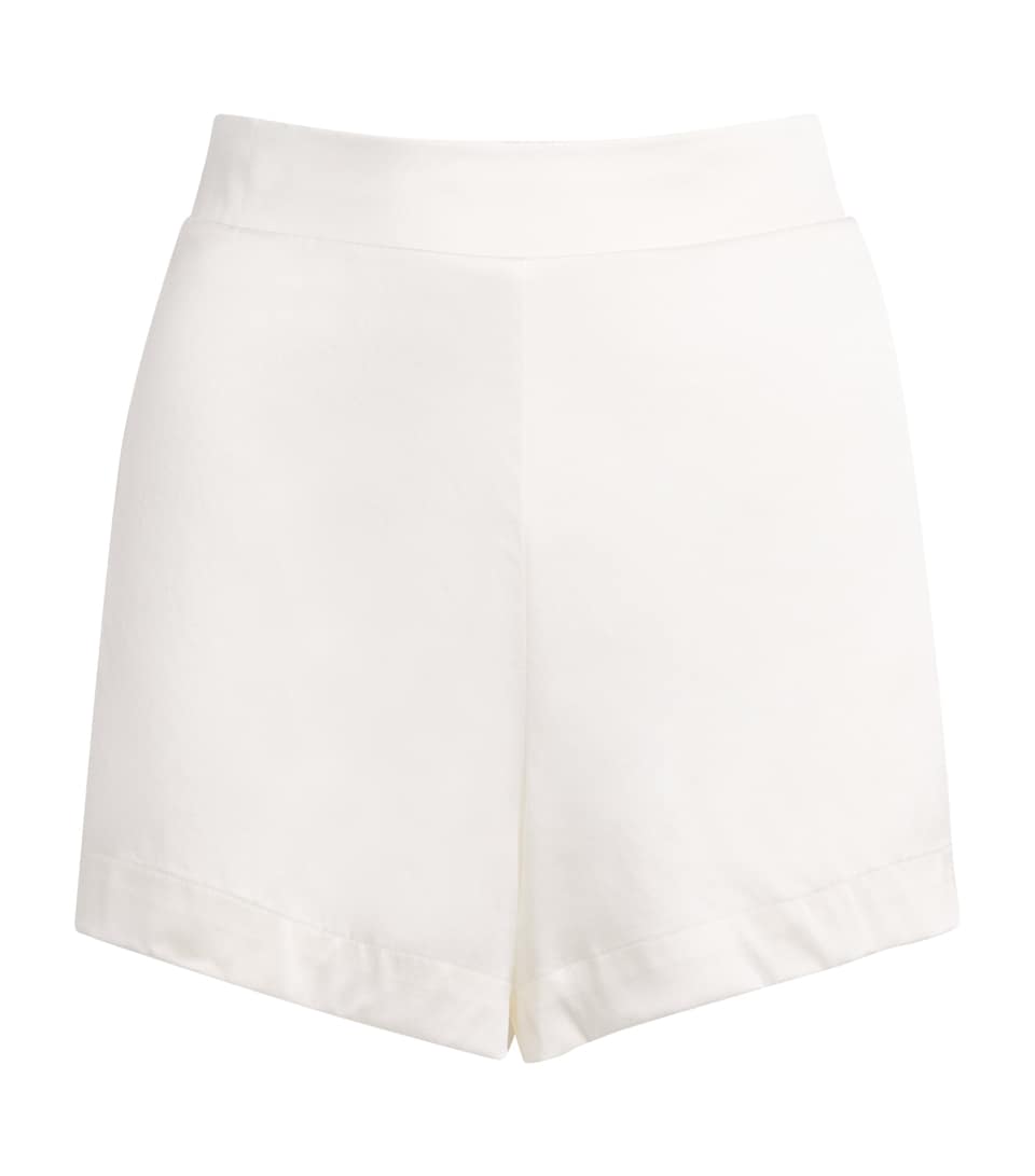 Aubade Womens Silk-Blend Midnight Whisper Shorts Opale