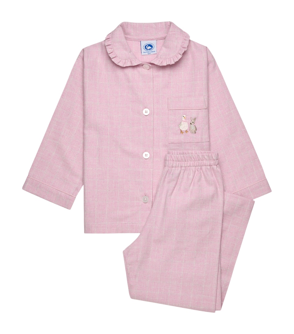 Cotton Check Duck and Bunny Pyjama Set (2-5 Years)