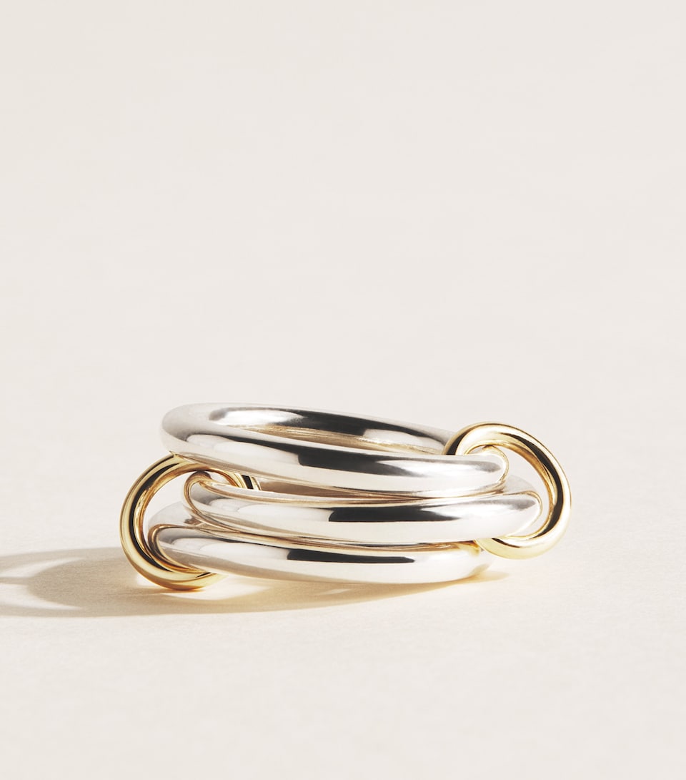 Spinelli Kilcollin Sterling Silver and Yellow Gold Taurus Ring Sterling Silver