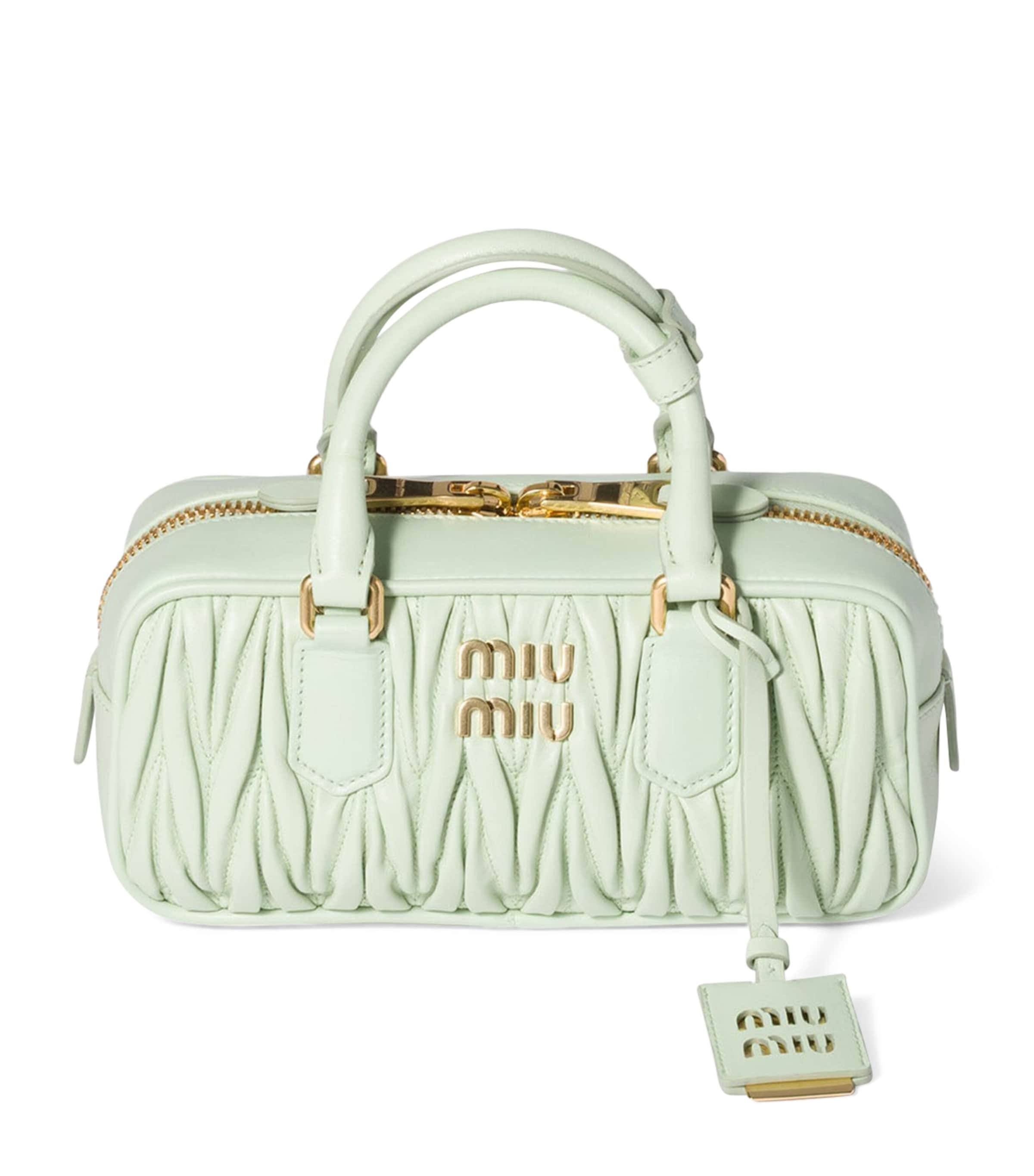 Nappa Leather Matelassé Arcadie Top-Handle Bag