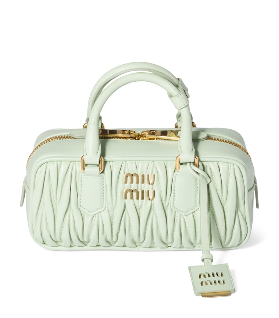 Nappa Leather Matelassé Arcadie Top-Handle Bag