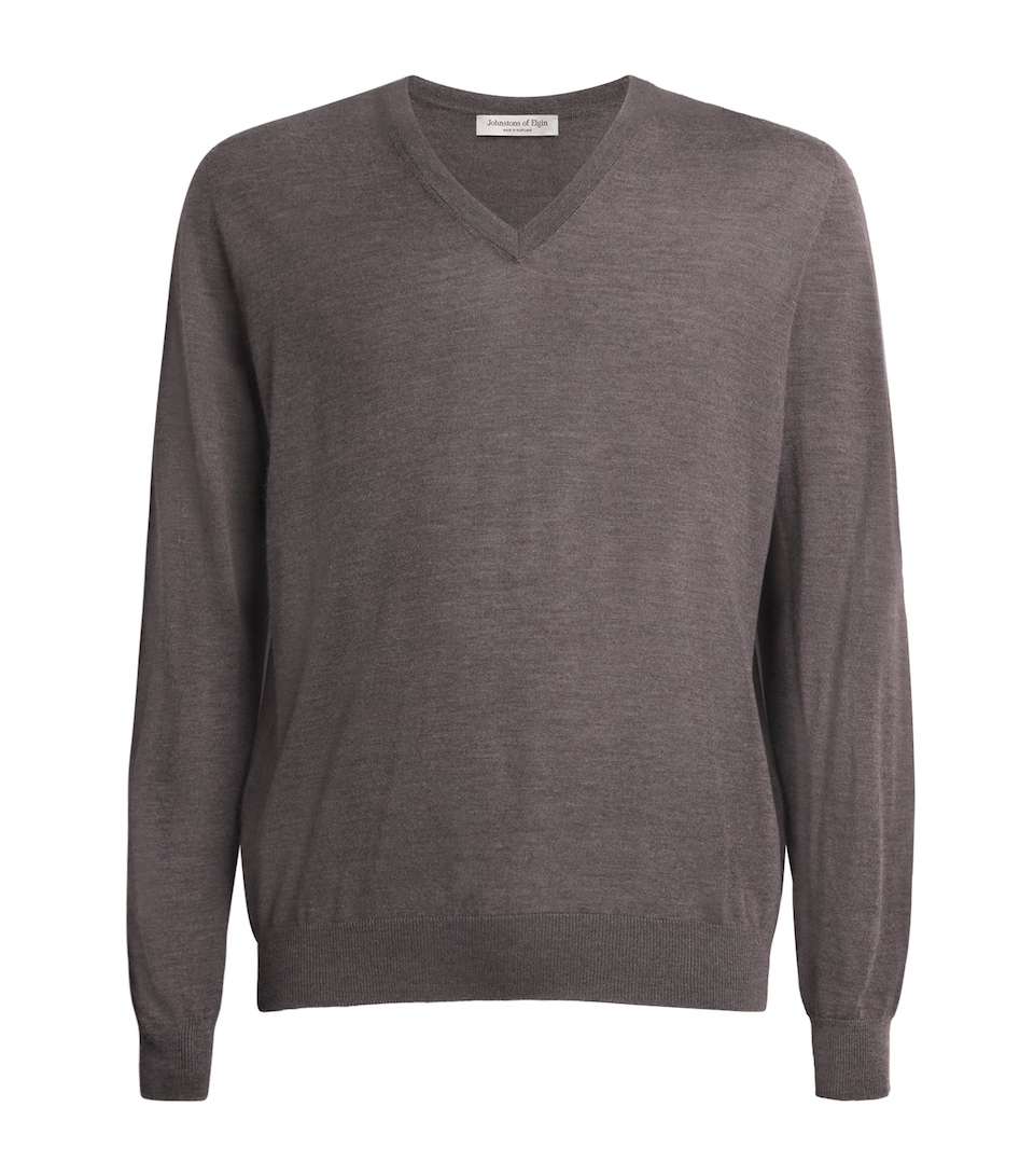 Superfine Cashmere V-Neck Sweater