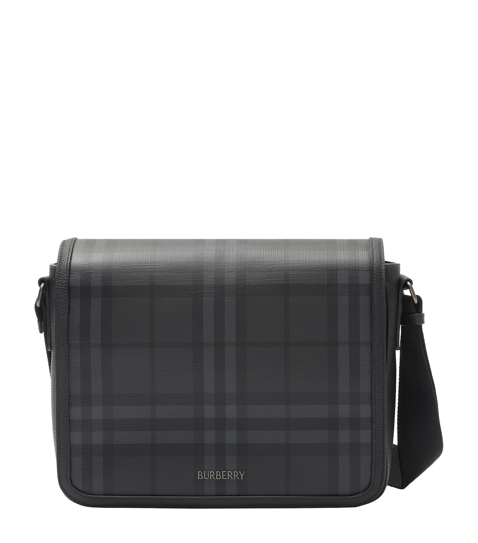 Burberry City Check Messenger Bag Iron