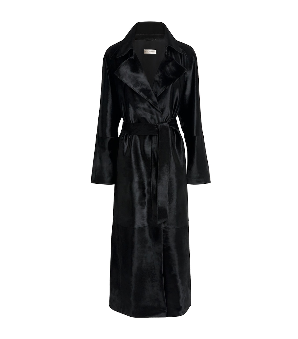 Ponyhair Althea Belted Coat