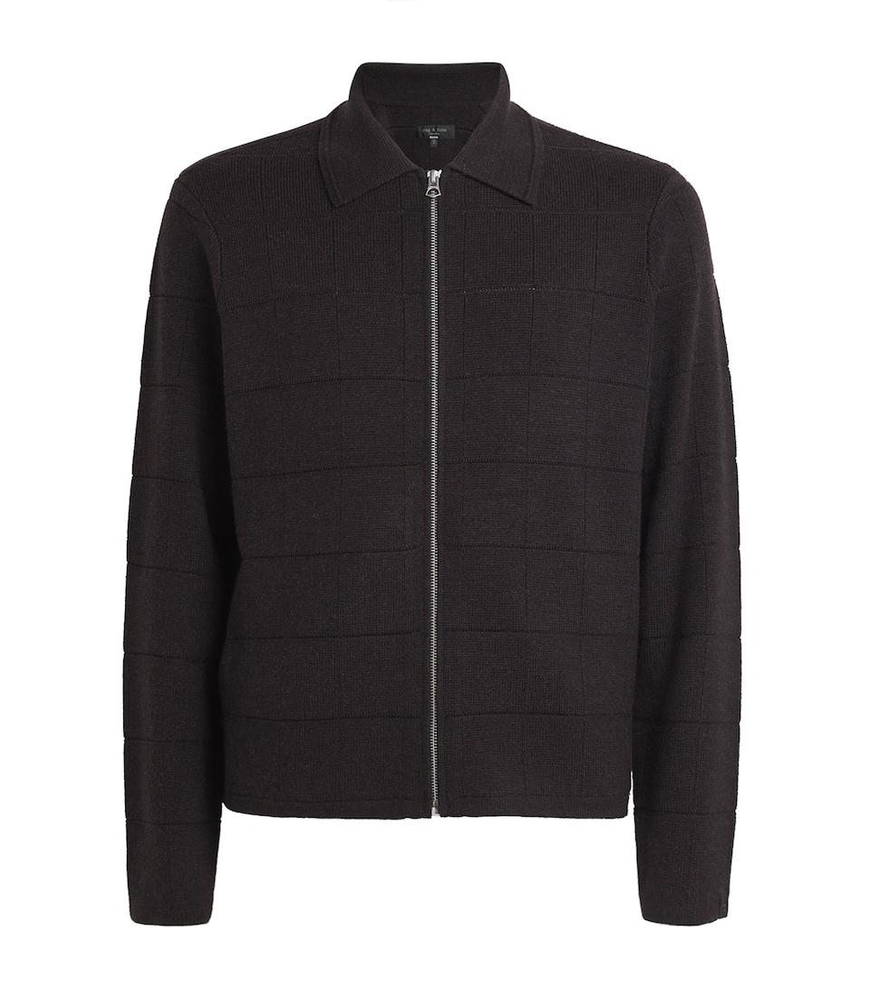 Wool Melrose Zip-Up Cardigan