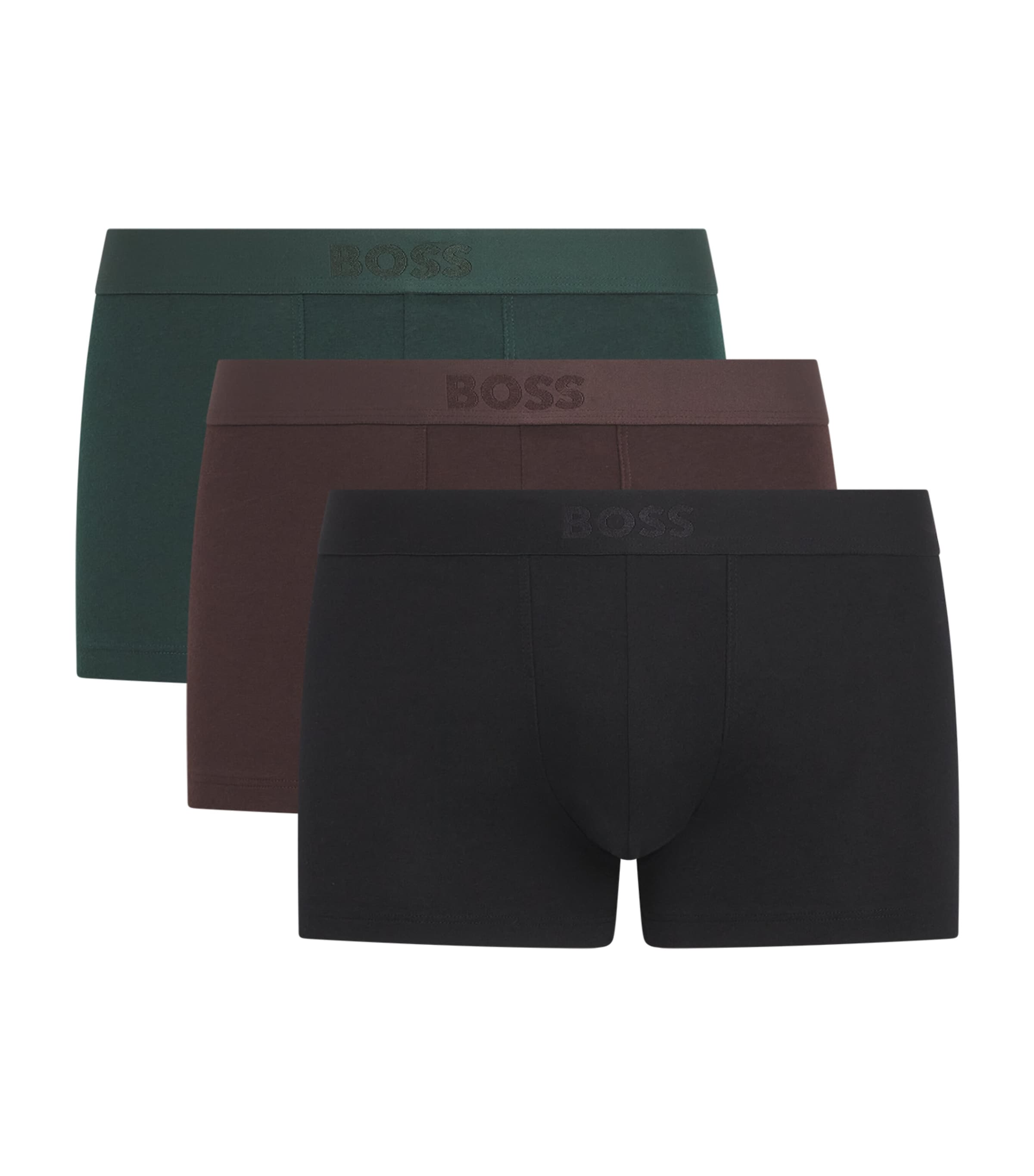 BOSS Mens Stretch-Organic Cotton Trunks (Pack of 3) Open Miscel