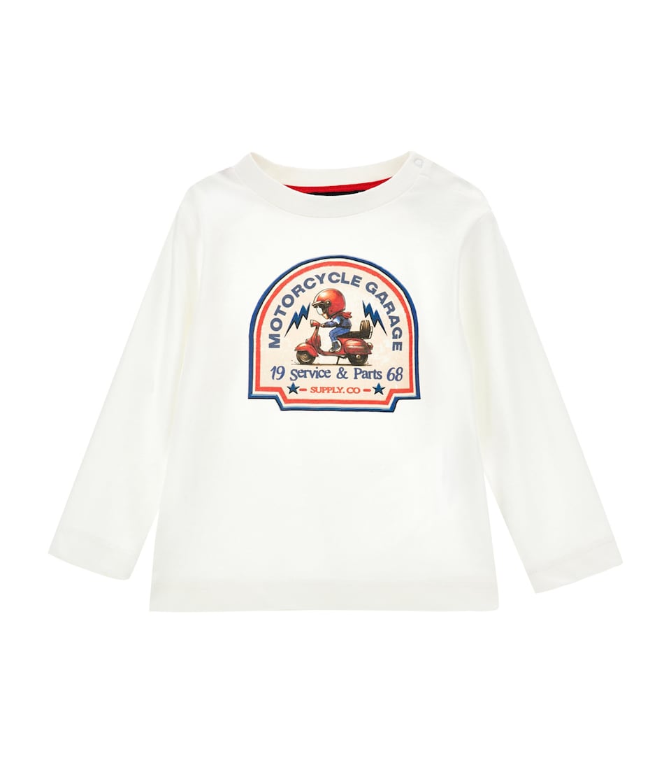 Moped Print Long-Sleeve T-Shirt (6-24 Months)