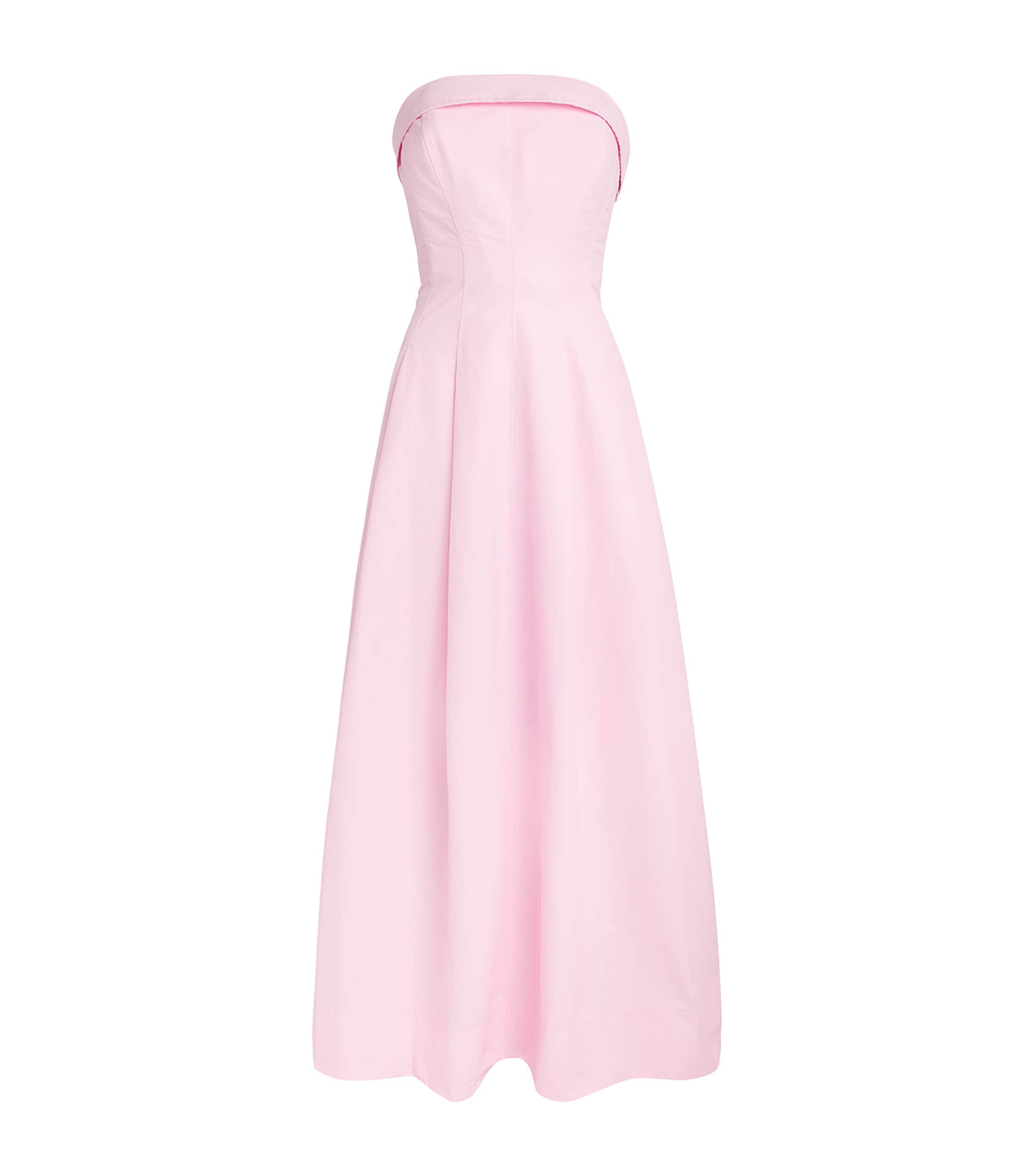 Simkhai Womens Cotton-Blend Avril Bustier Maxi Dress Daisy