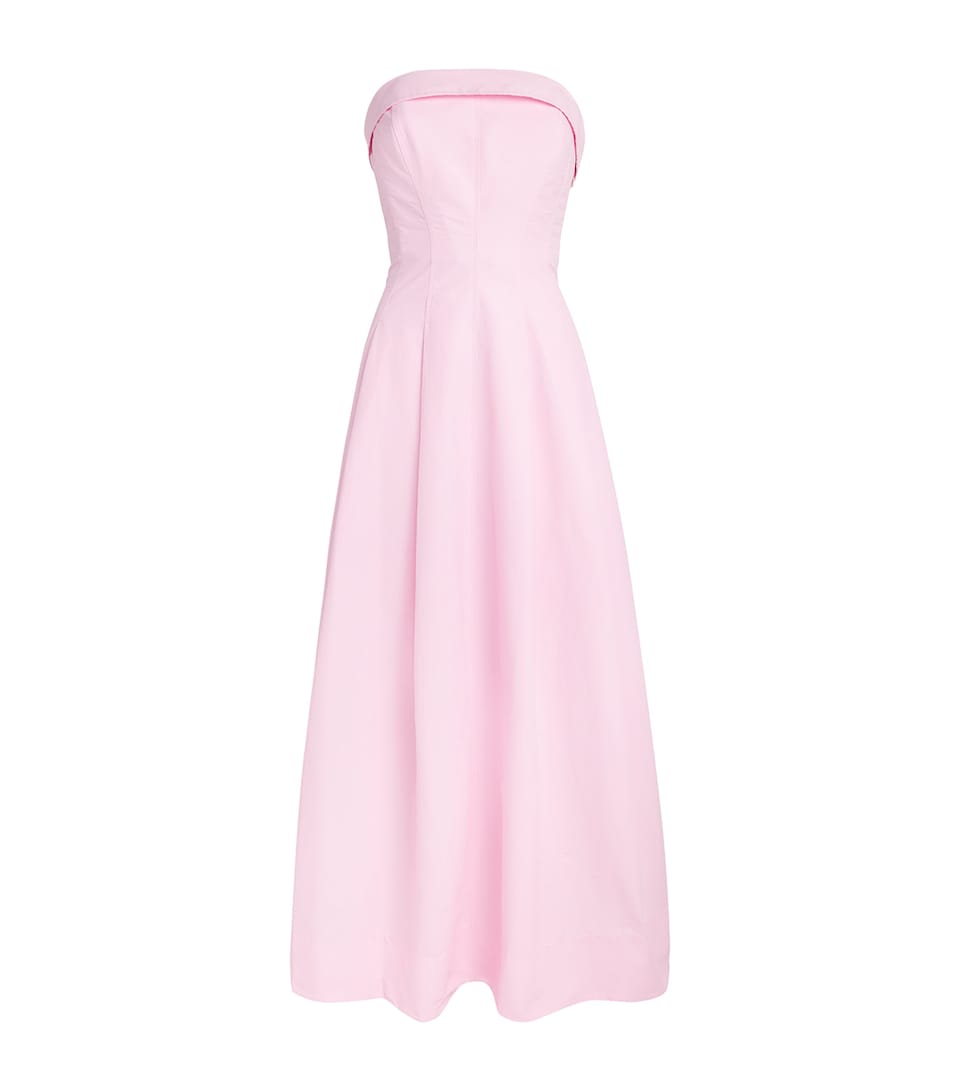 Simkhai Womens Cotton-Blend Avril Bustier Maxi Dress Daisy
