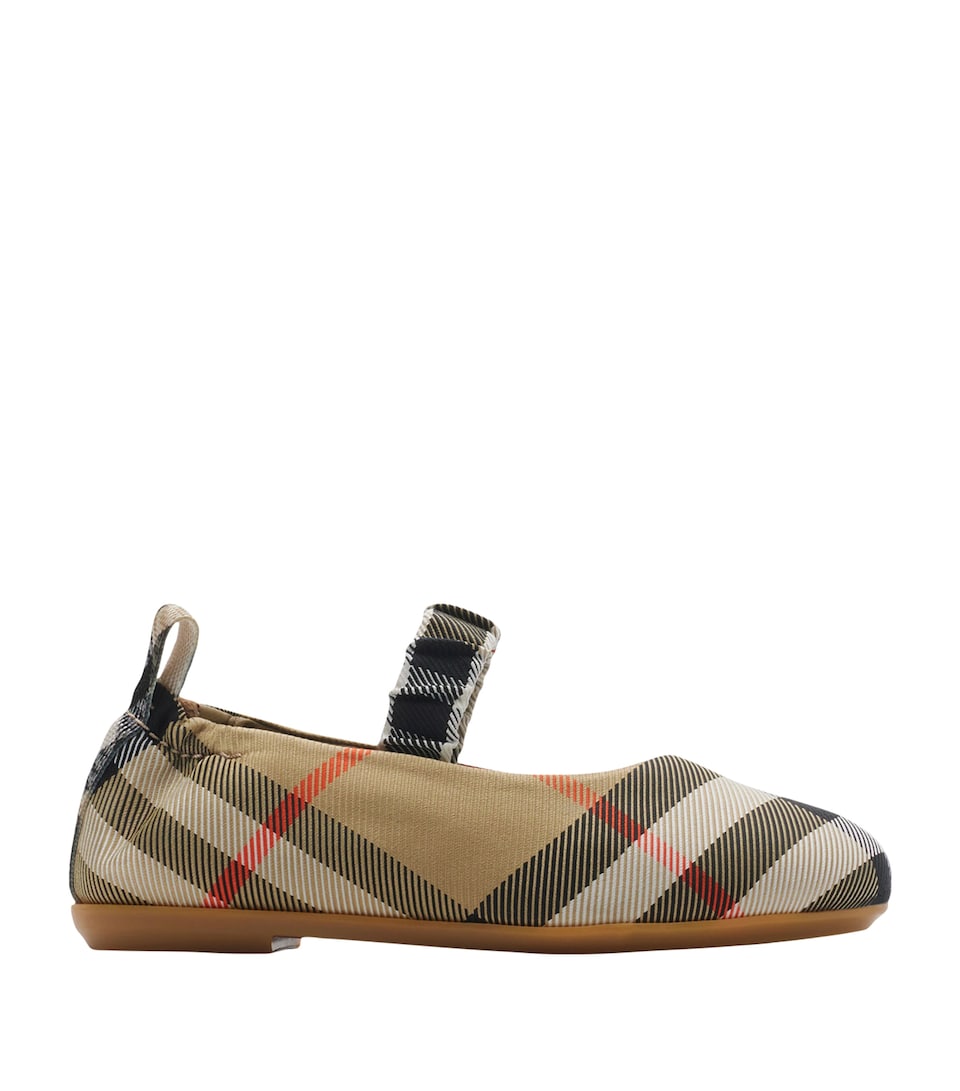 Check Ballet Flats
