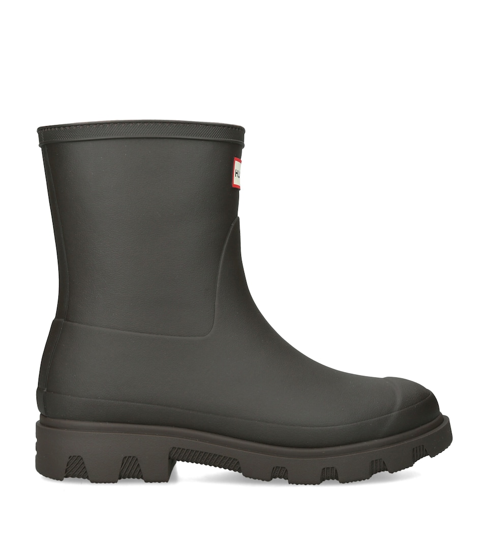 Hunter Insulated Downpour Short Wellington Boots Dark Brown