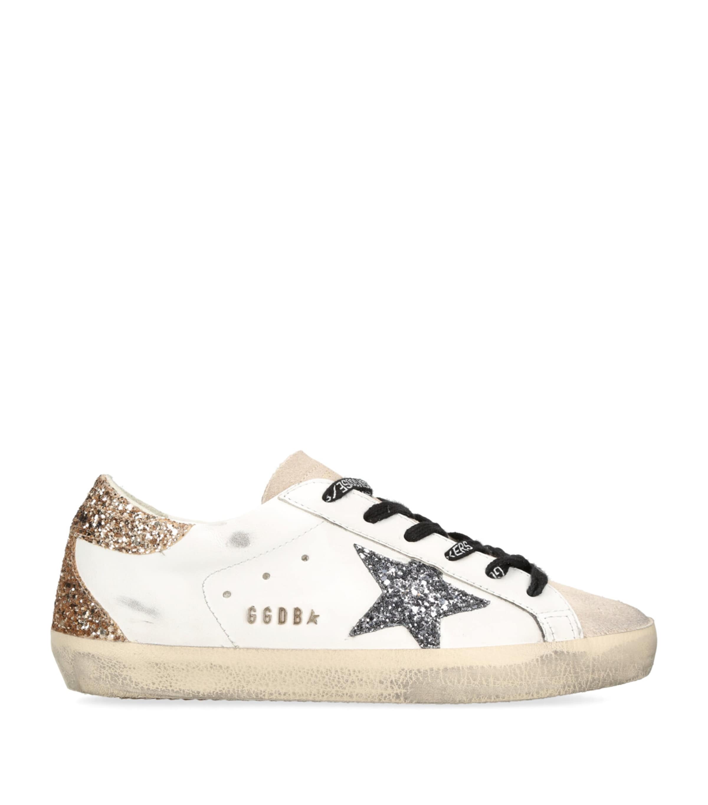 Golden Goose Leather Super-Star Sneakers White/comb