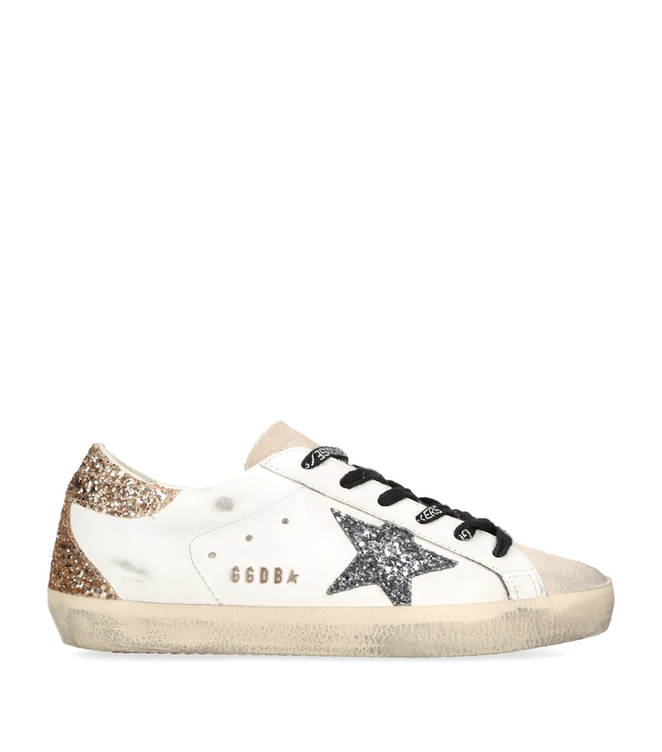 Golden Goose Leather Super-Star Sneakers White/comb