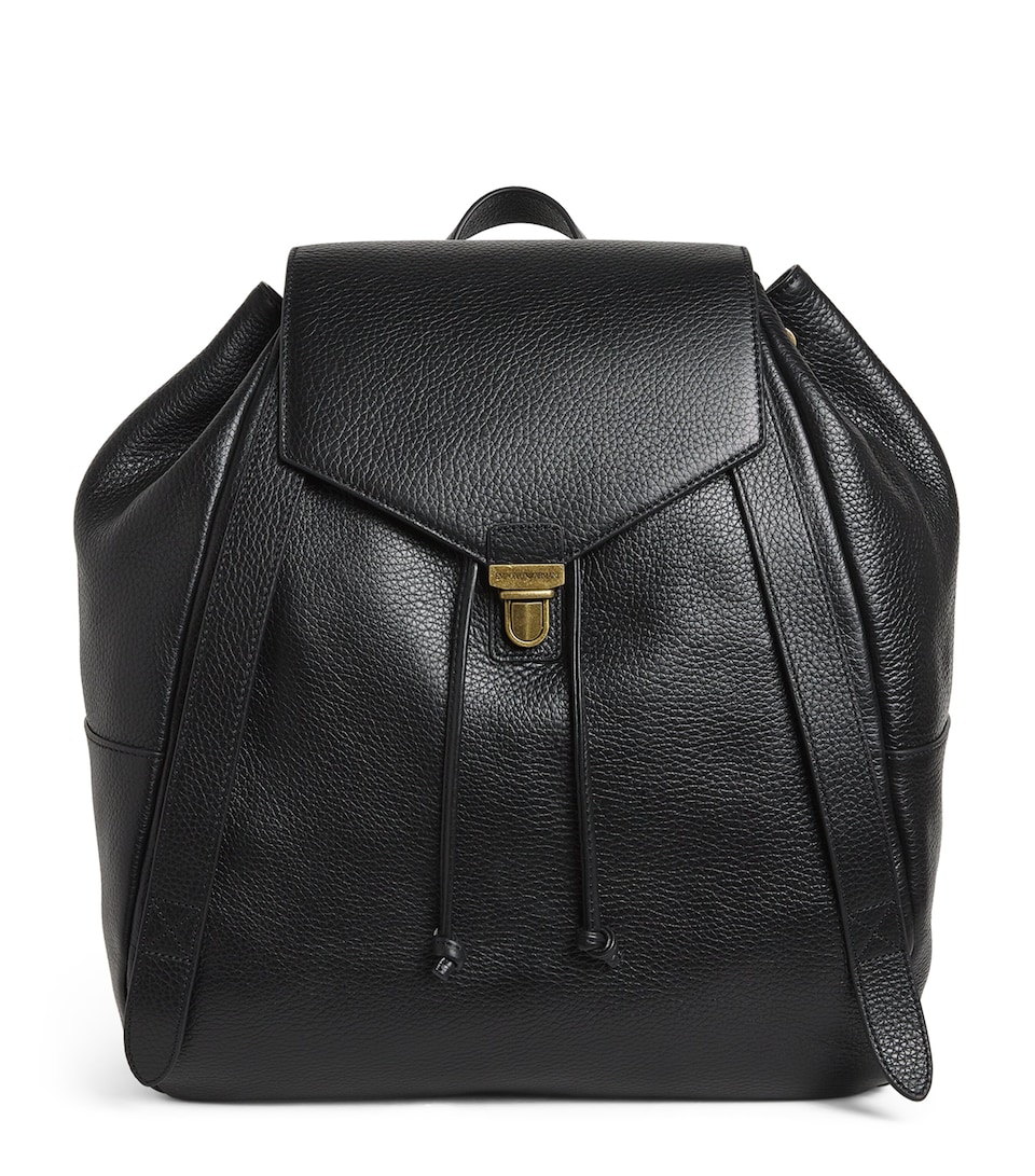Pebbled Leather Backpack